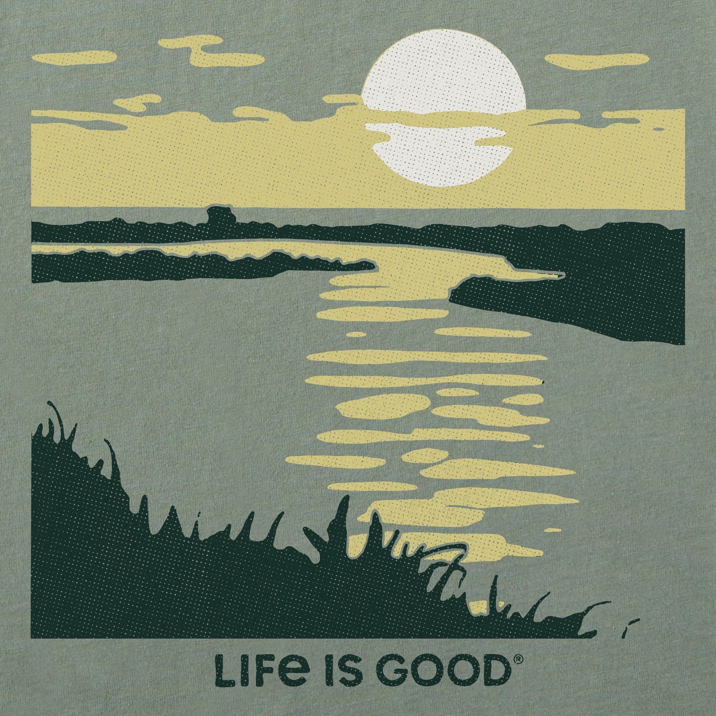 Women's Sunset over the Grass Short Sleeve Crusher Tee