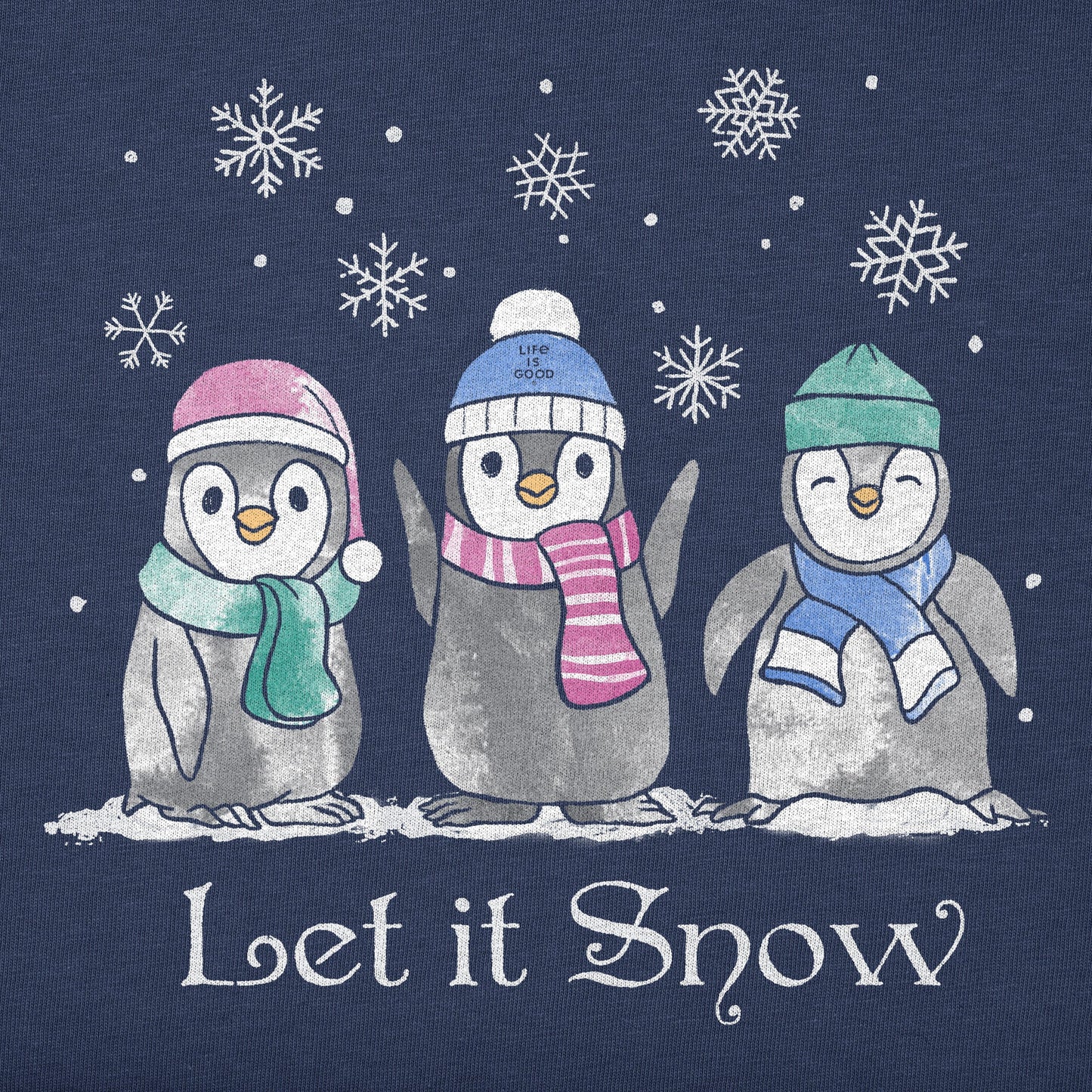Women's Let it Snow Penguins Simply True Crew