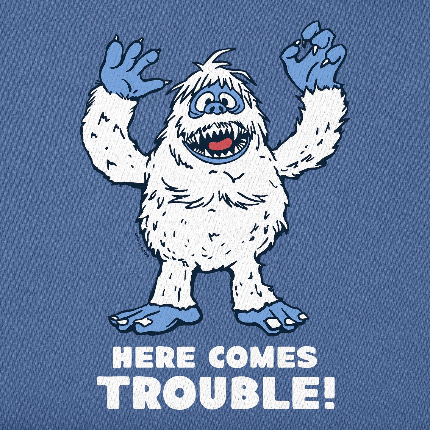 Men's Bumble Here Comes Trouble Long Sleeve Crusher Tee