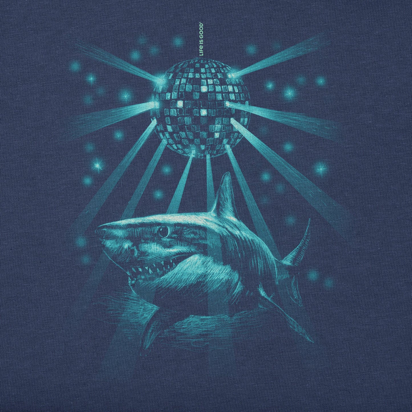 Kids Disco Shark Short Sleeve Crusher Tee