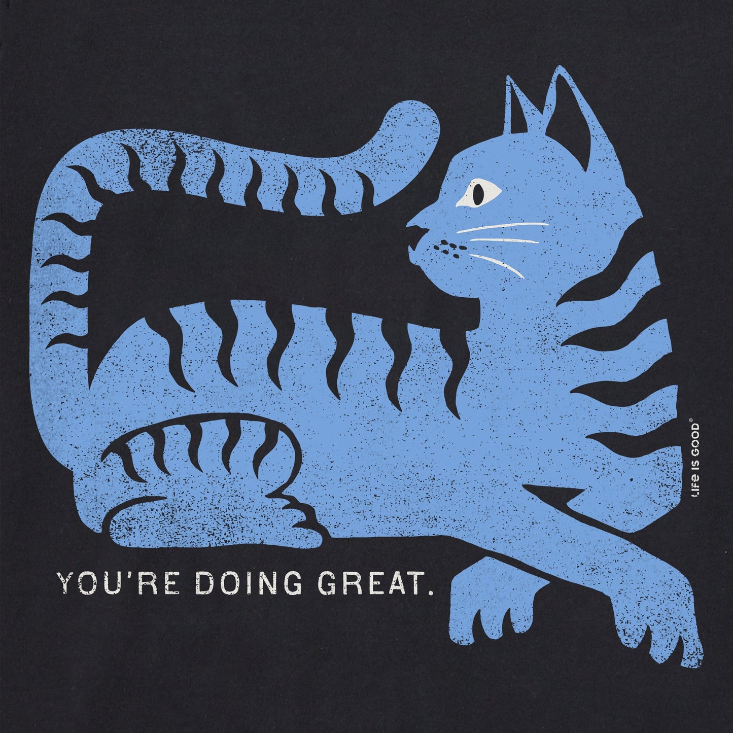 Women's You're Doing Great Cat Short Sleeve Crusher Boxy Tee