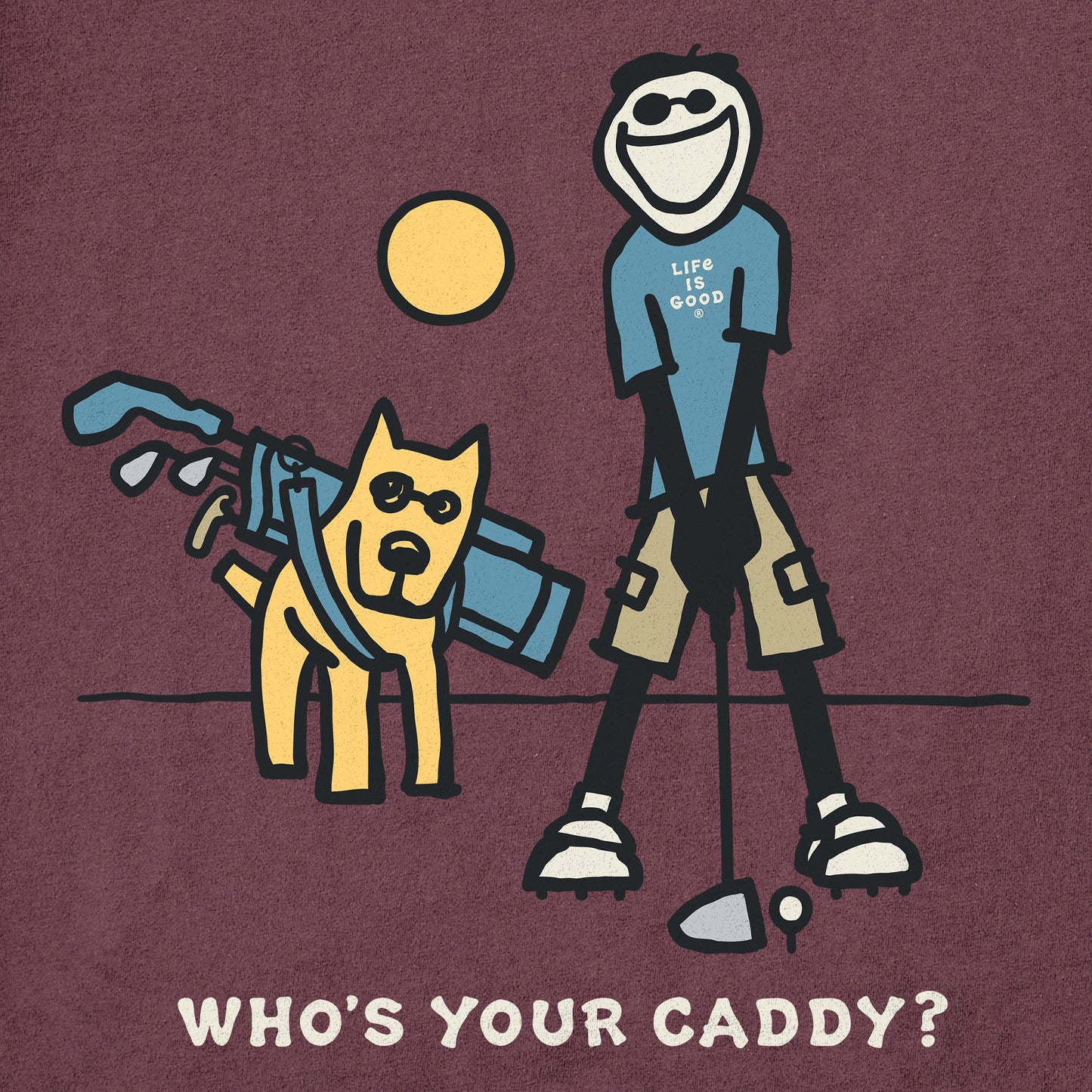 Men's Who's Your Caddy Short Sleeve Crusher Tee
