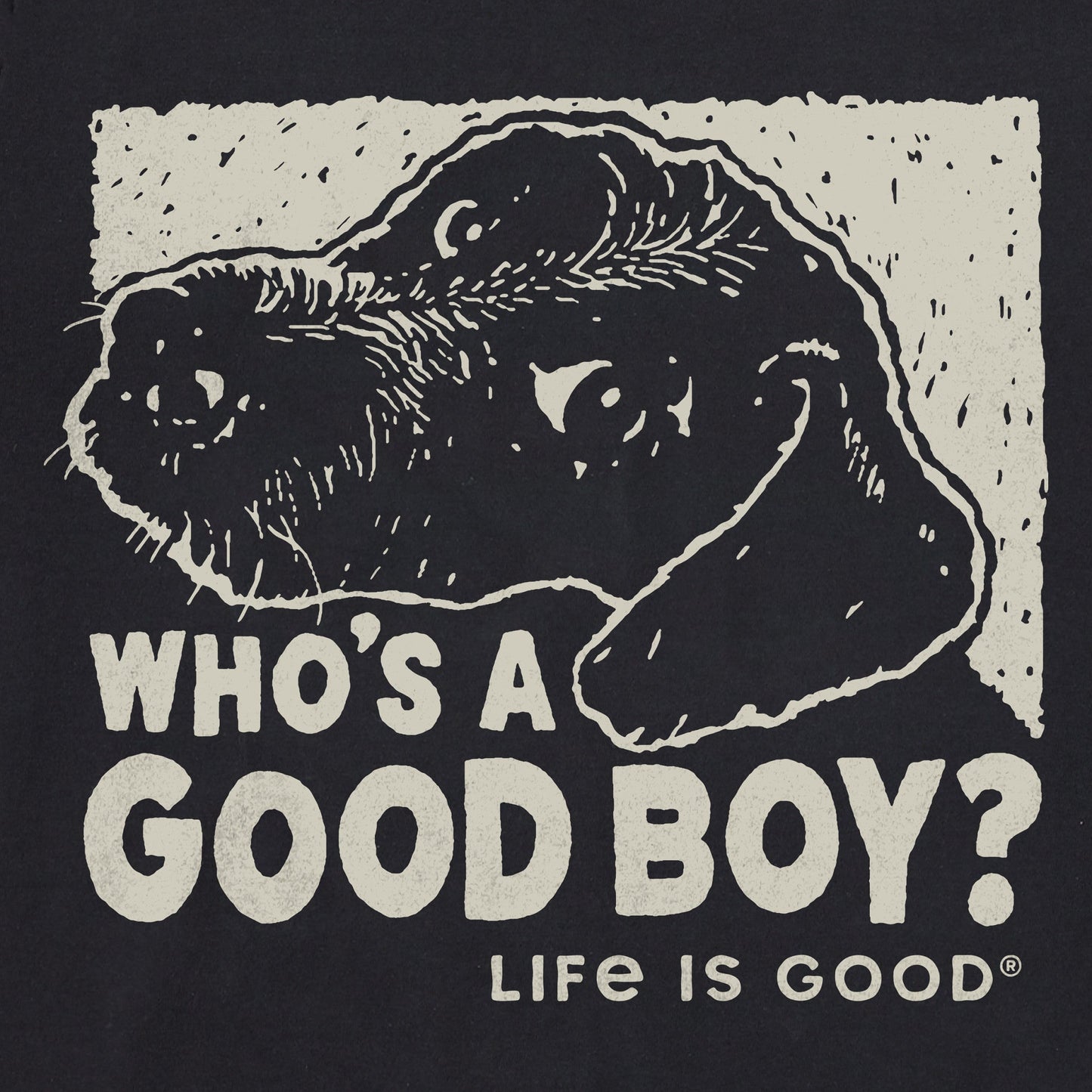 Men's Who's a Good Boy Short Sleeve Crusher Tee