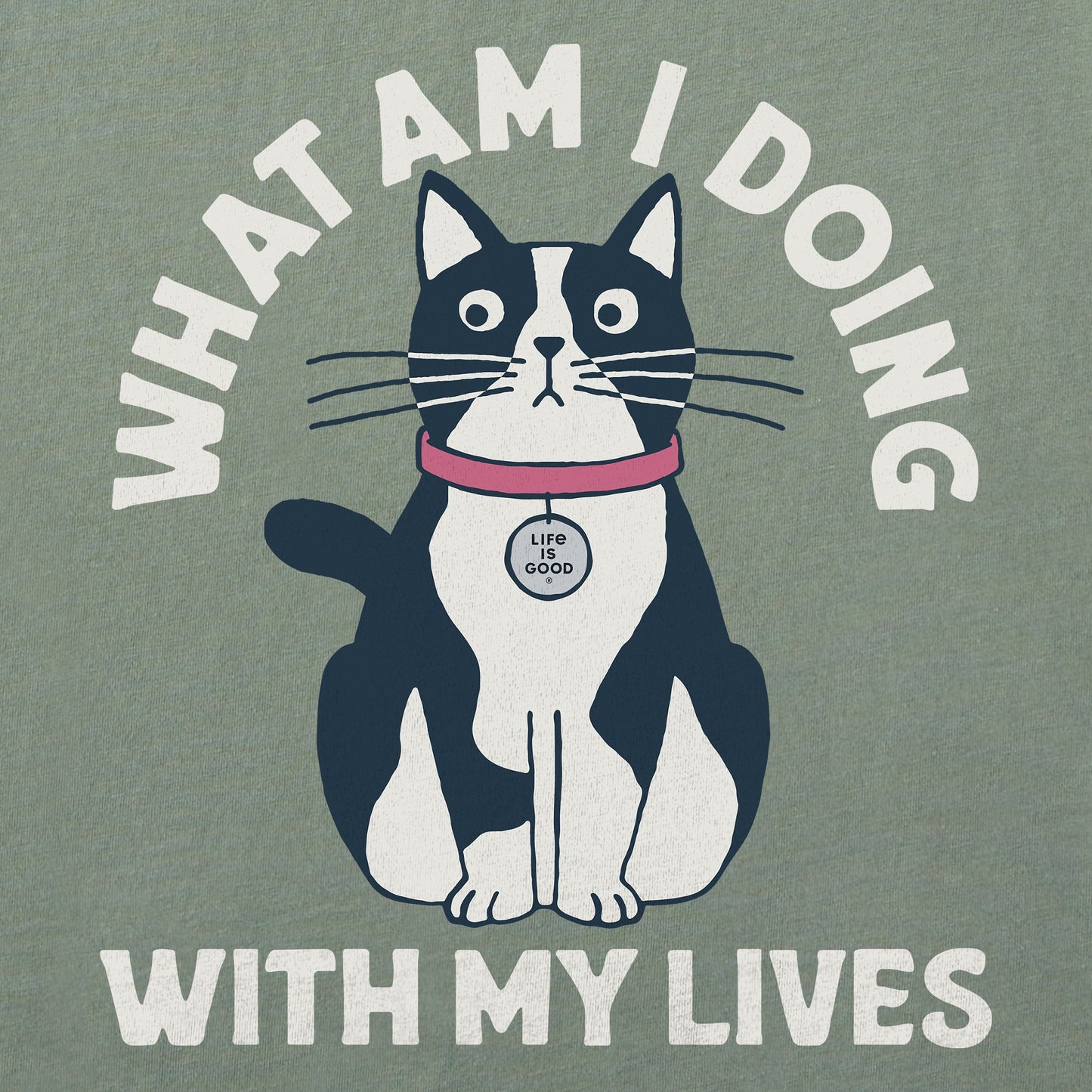 Men's What Am I Doing With My Lives Short Sleeve Crusher Tee