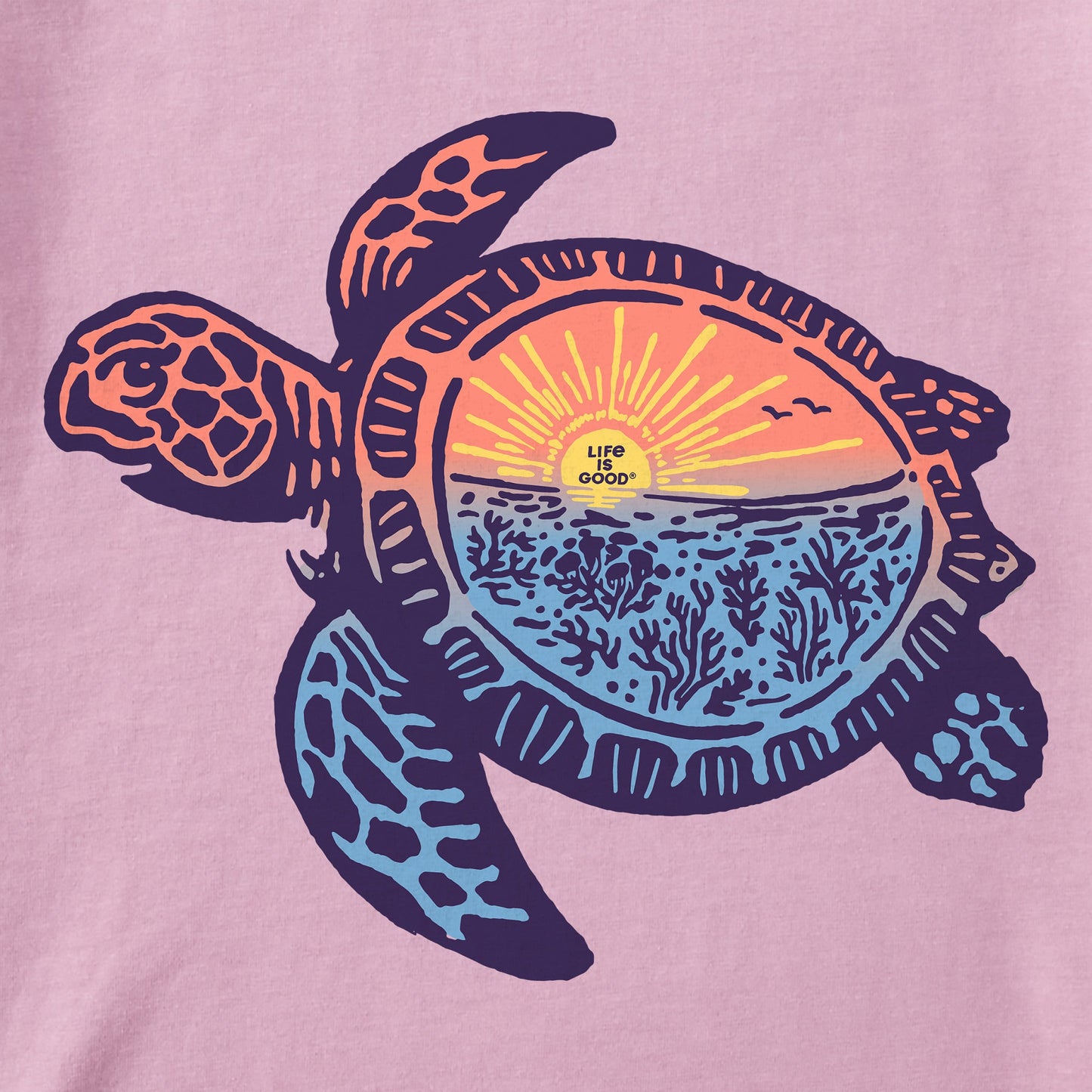 Women's Beach Turtle Sealife Short Sleeve Tee