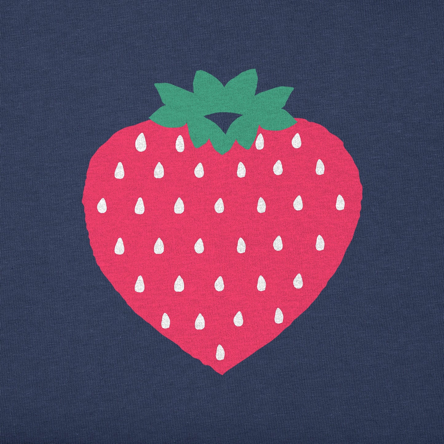 Kids Mini Strawberry Heart Short Sleeve Crusher Tee