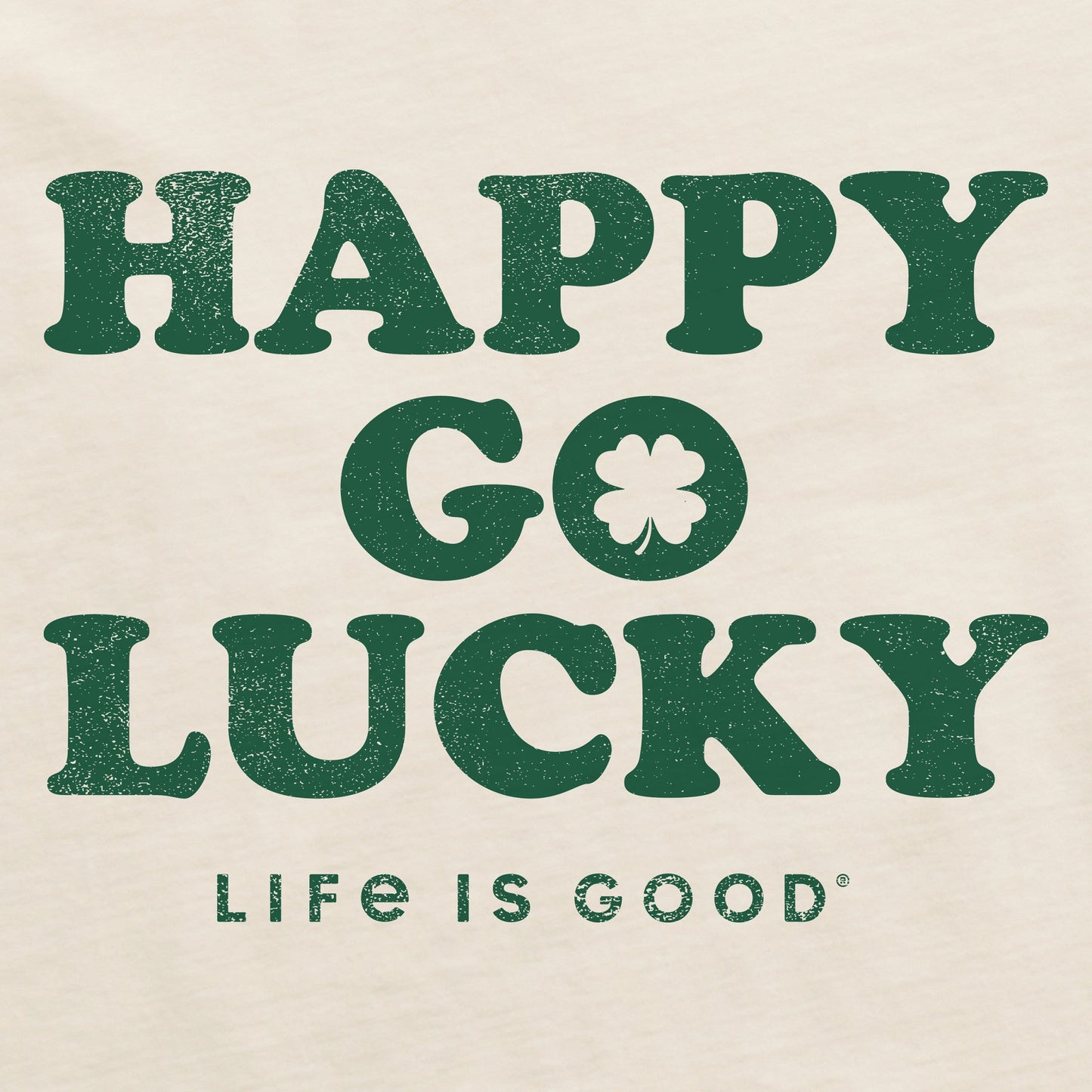 Women's Happy Go Lucky Irish Short Sleeve Crusher Boxy Tee