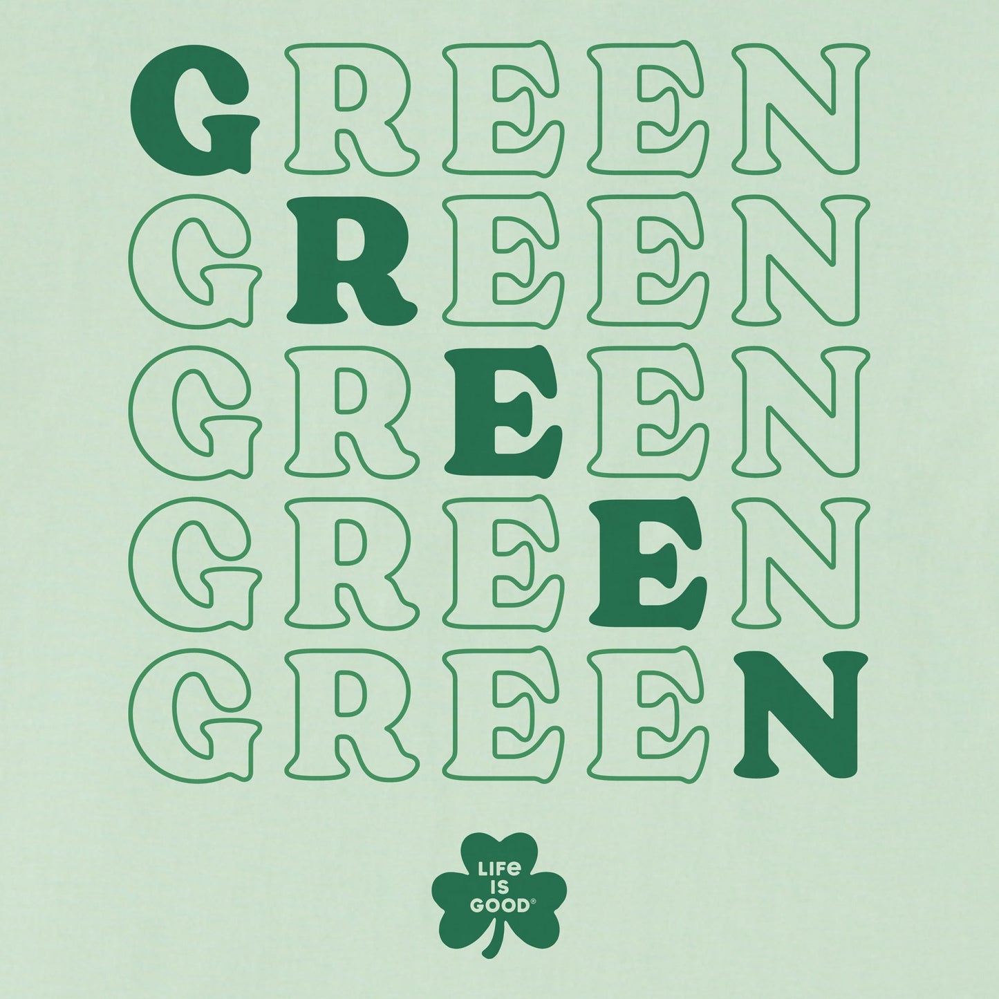 Women's Green Short Sleeve Crusher Tee