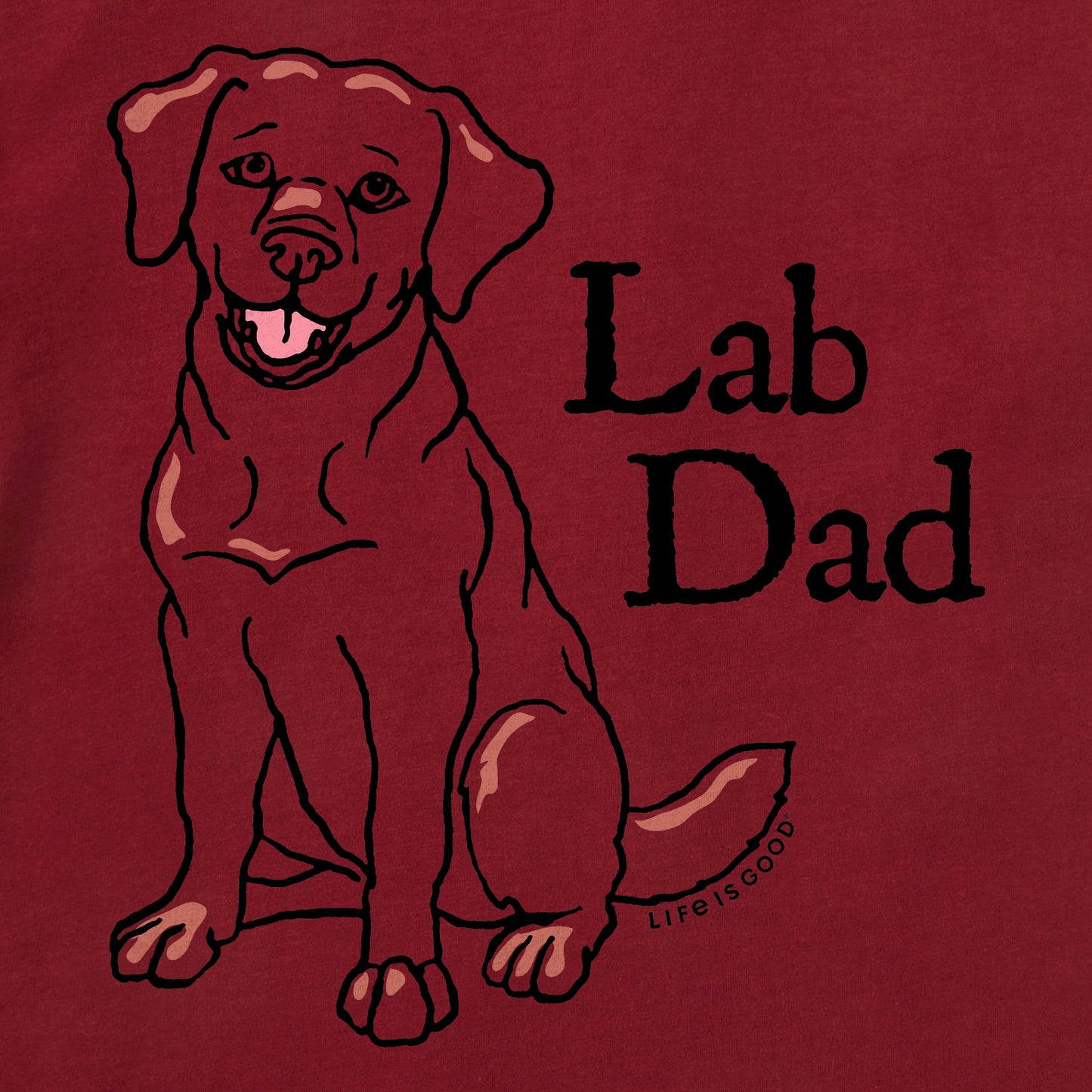 Men's Lab Dad Short Sleeve Crusher Tee