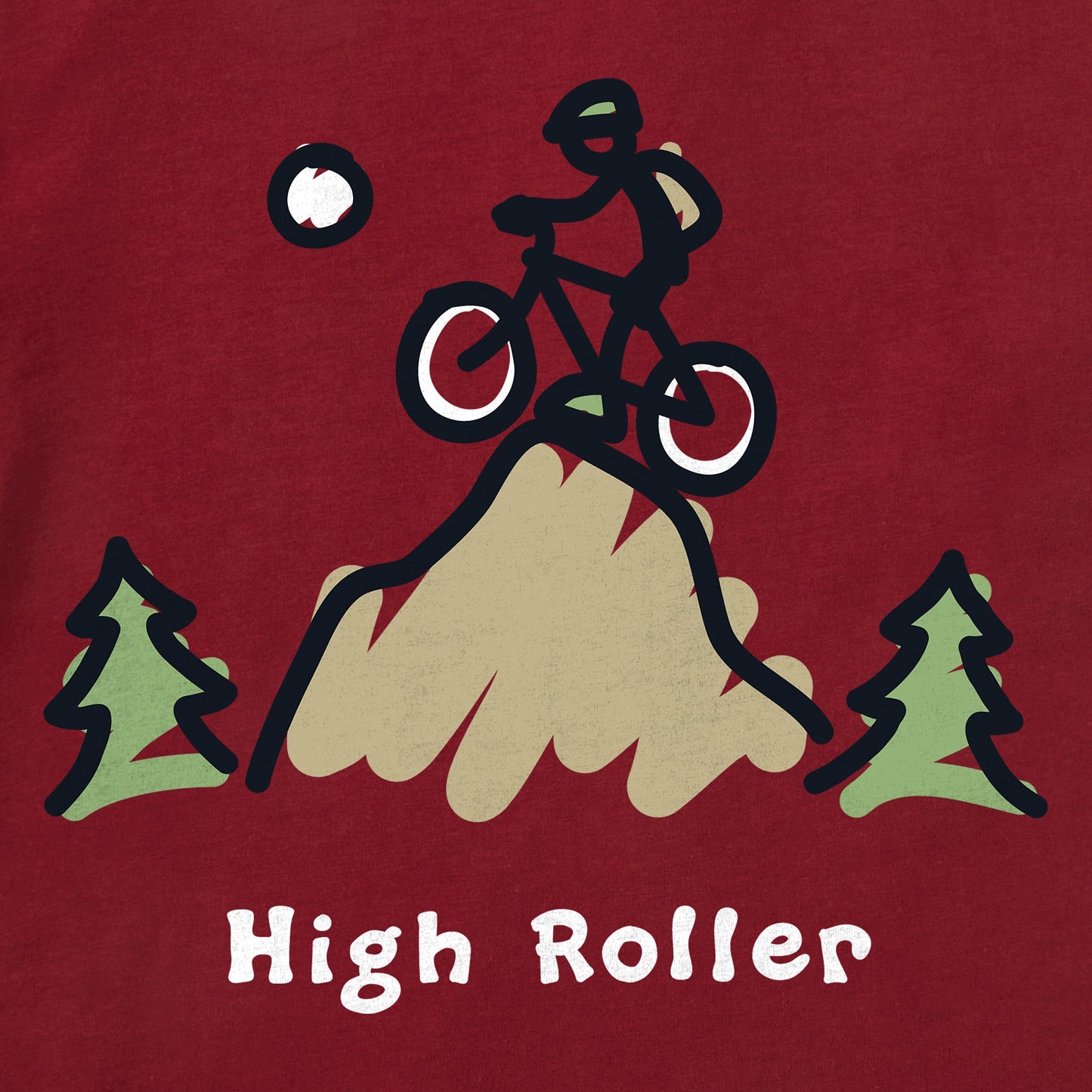 Men's High Roller Biking Short Sleeve Crusher Tee