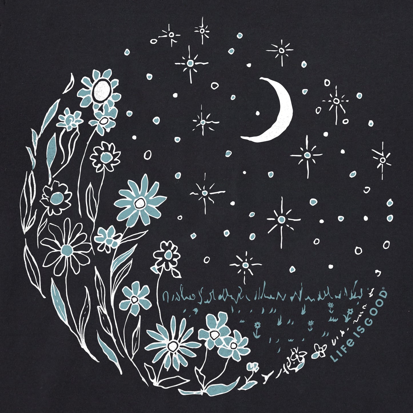 Women's Flower Moonrise Short Sleeve Crusher Boxy Tee