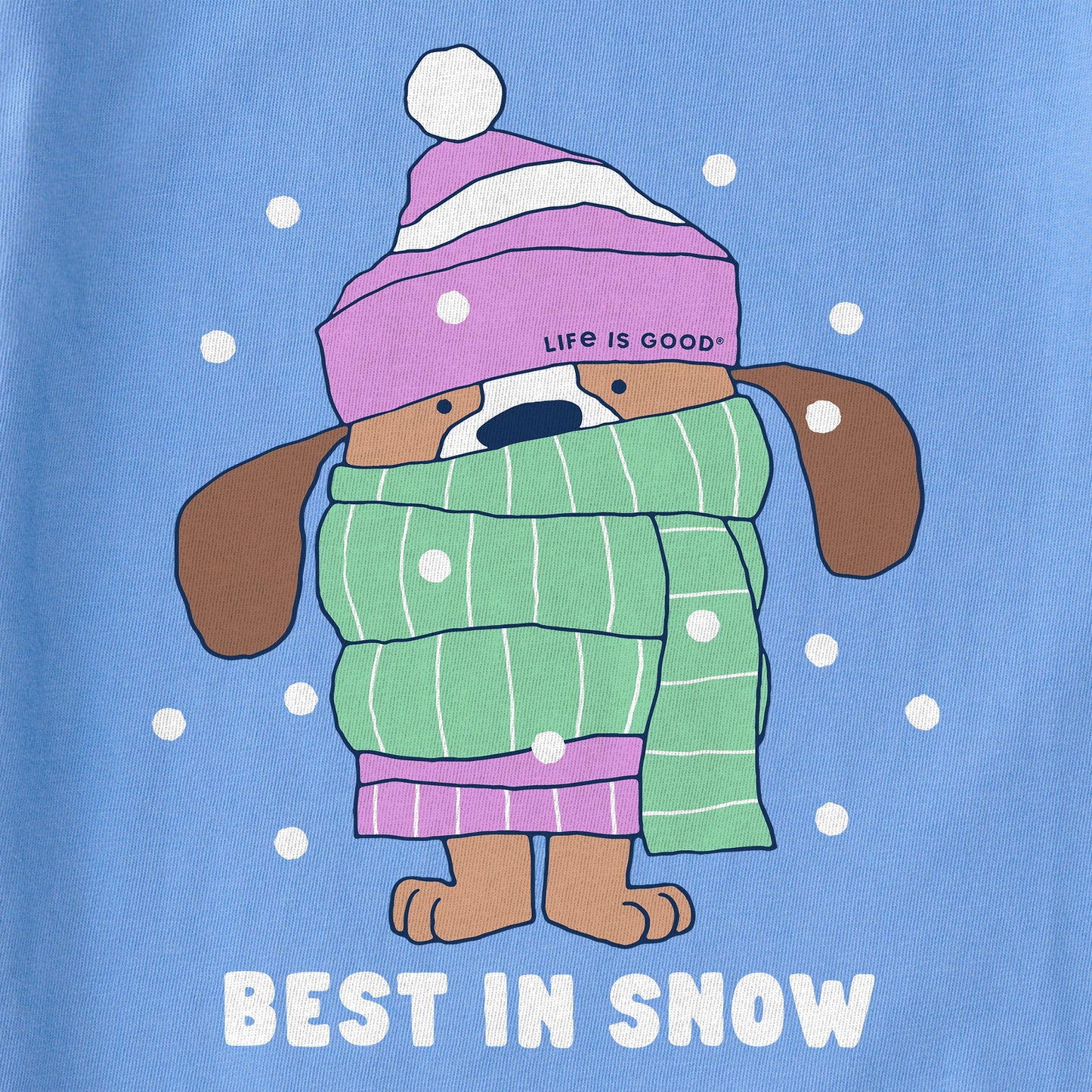 Women's Best in Snow Dog Long Sleeve Crusher Tee