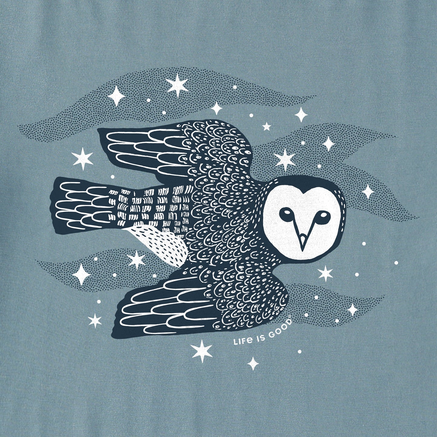 Women's Barn Owl in Flight Short Sleeve Crusher Tee