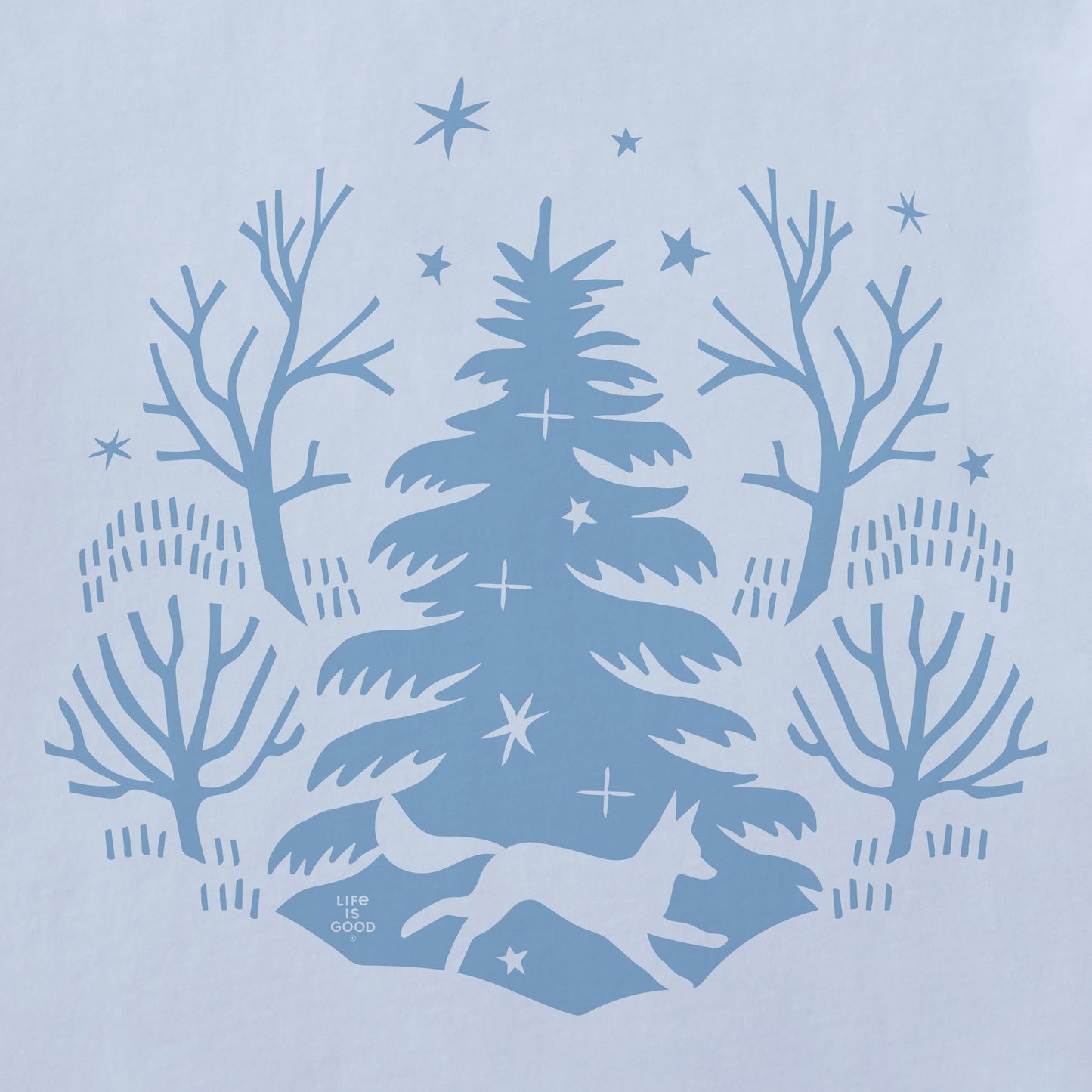 Women's Winter Fox in the Woods Short Sleeve Crusher Tee