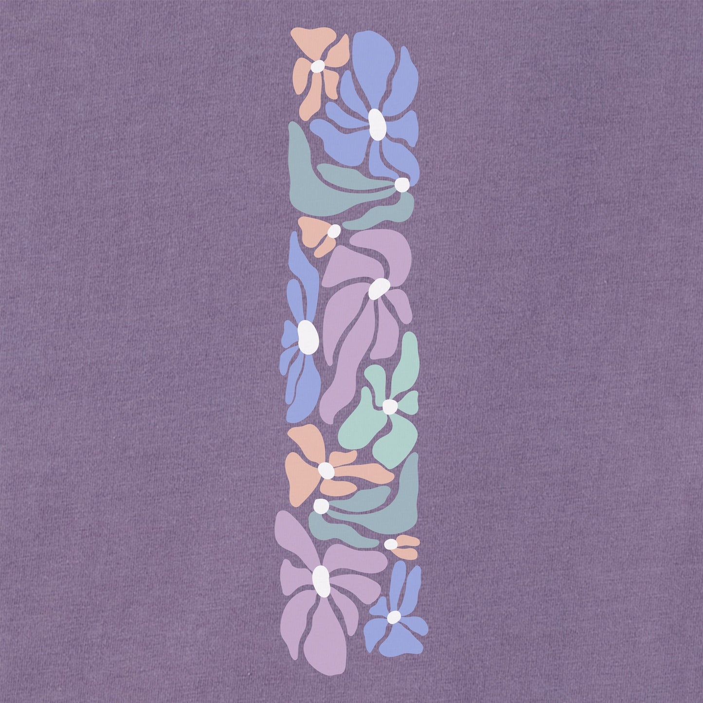 Women's Bloom Where You're Planted Flower Long Sleeve Crusher Boxy Tee