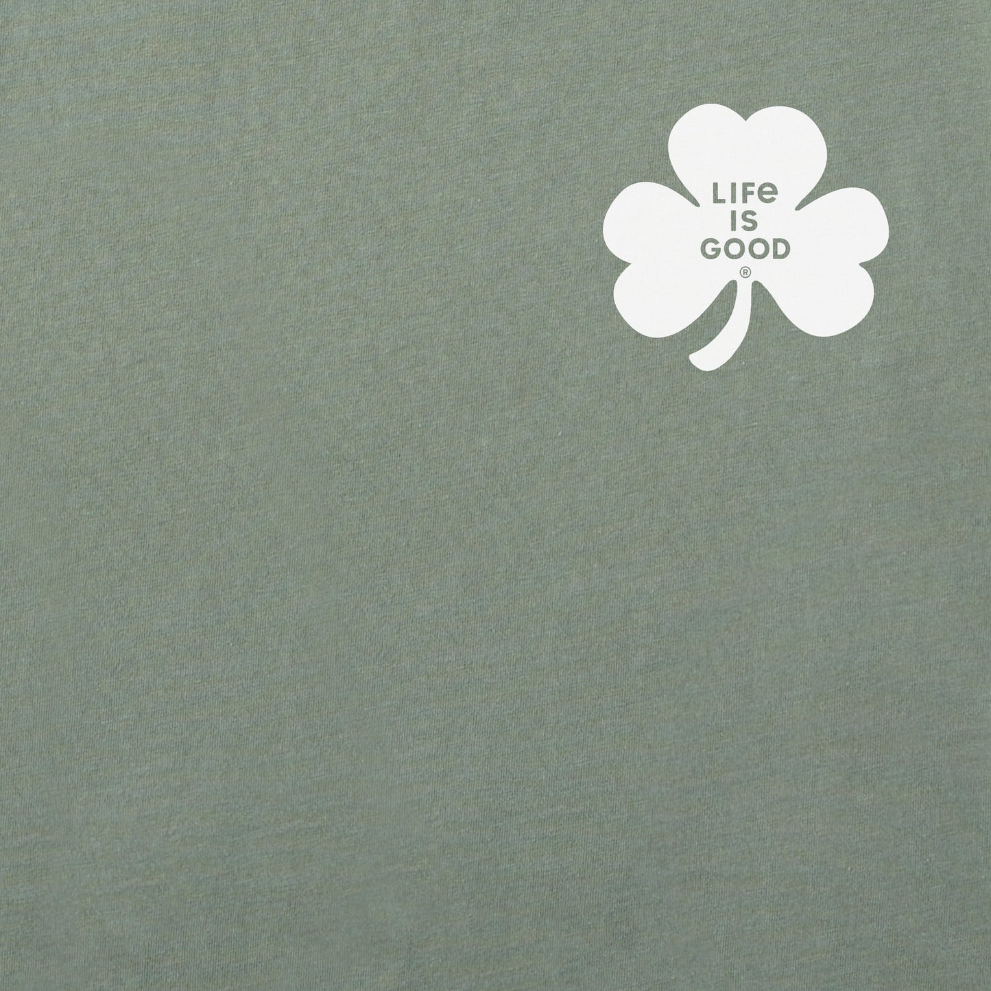 Men's Simple Shamrock Long Sleeve Crusher Tee