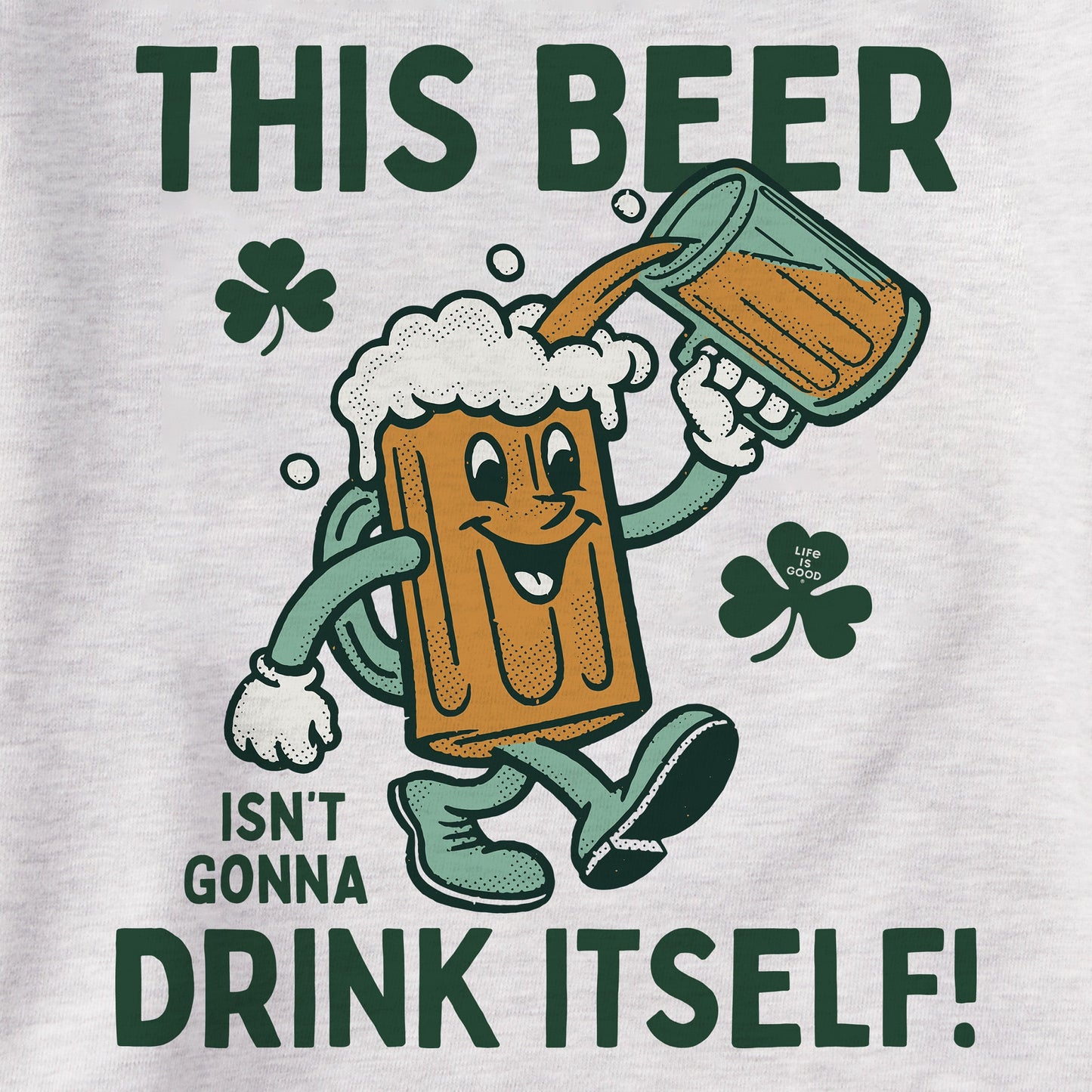 Men's This Beer Isn't Gonna Drink Itself Simply True Fleece Crew