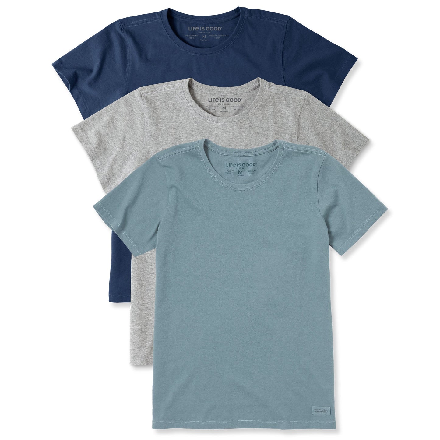 Women's Solid 3-Pack Crusher Crew Multi 6