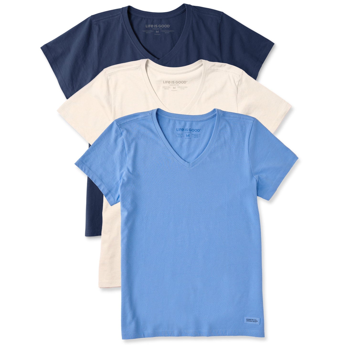 Women's Solid 3-Pack Crusher- Vee Multi 4