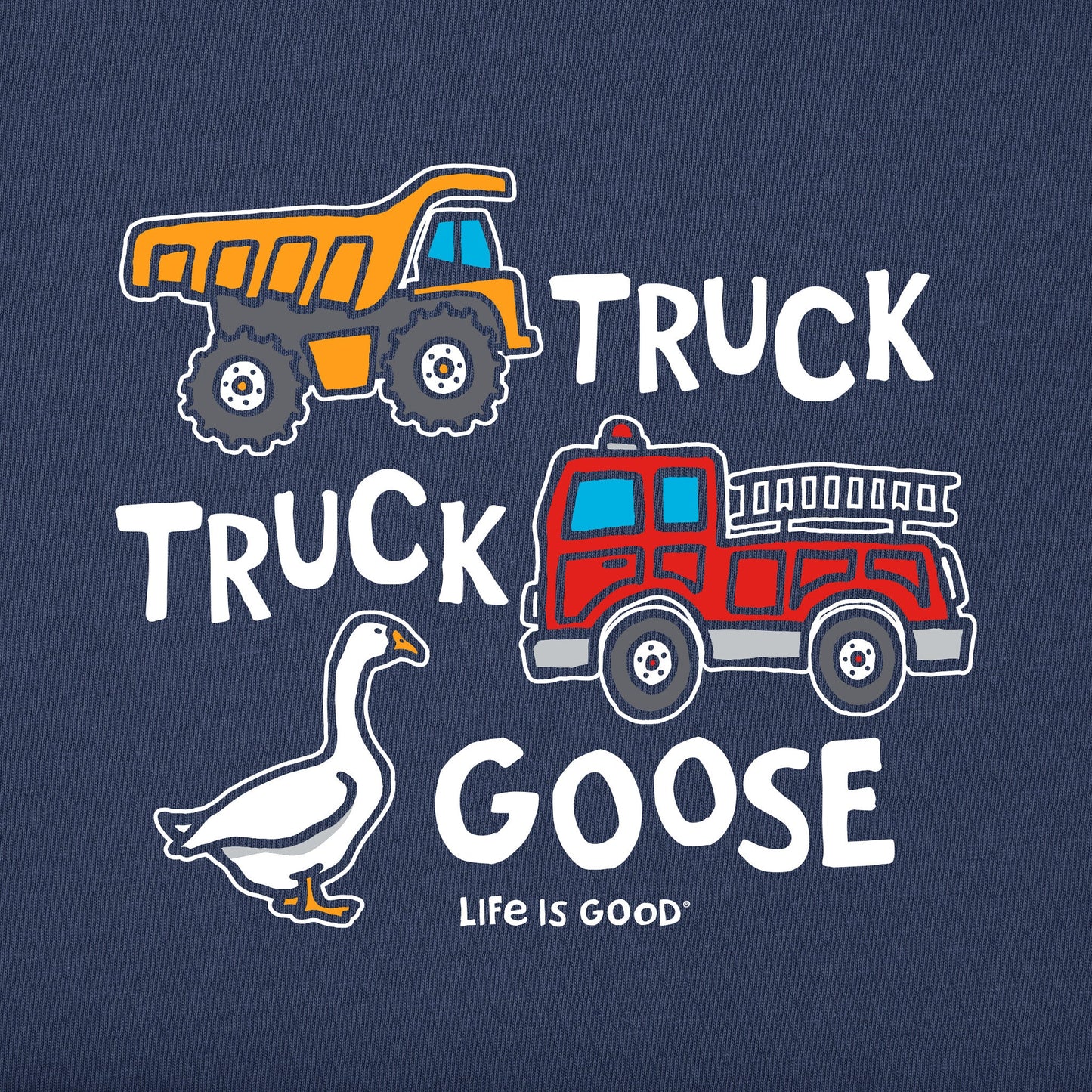 Toddler Truck Truck Goose Short Sleeve Crusher Tee