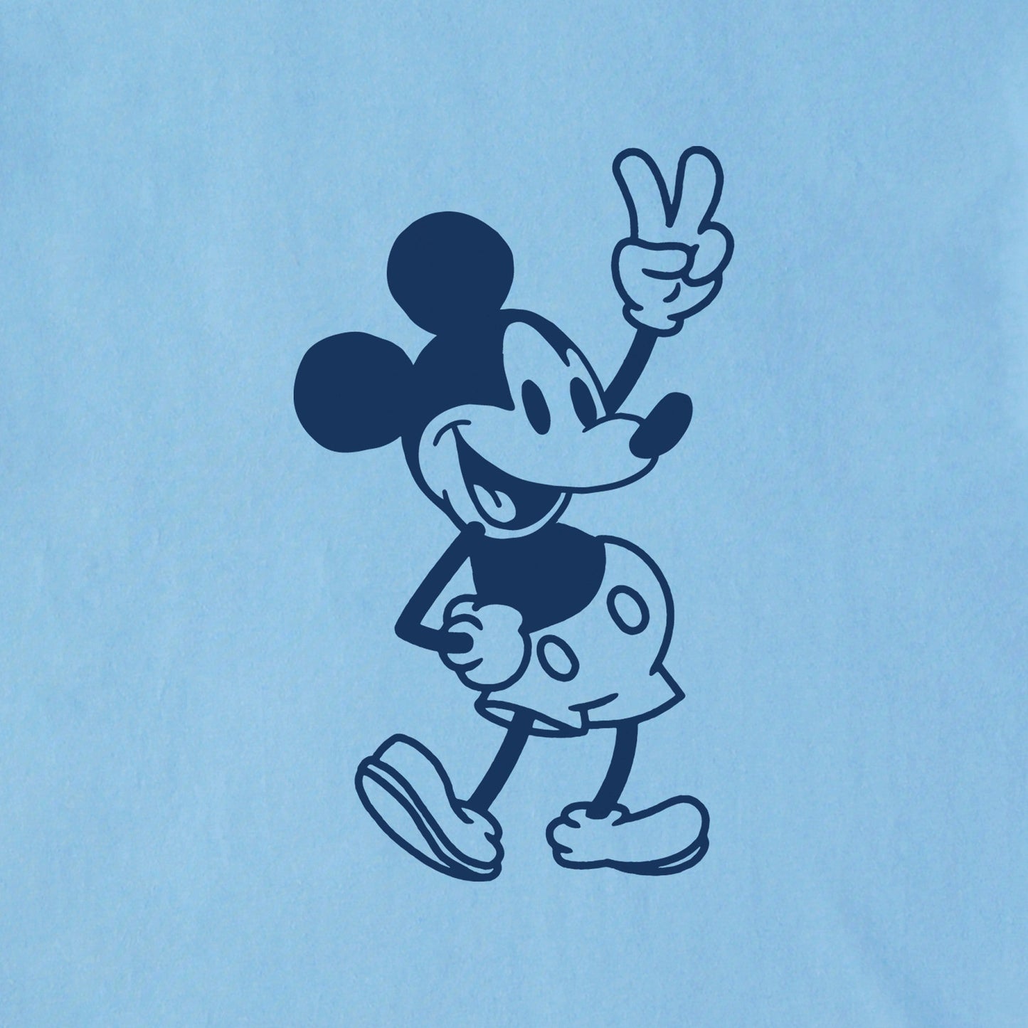 Men's Steamboat Willie Peace Mini Short Sleeve Tee