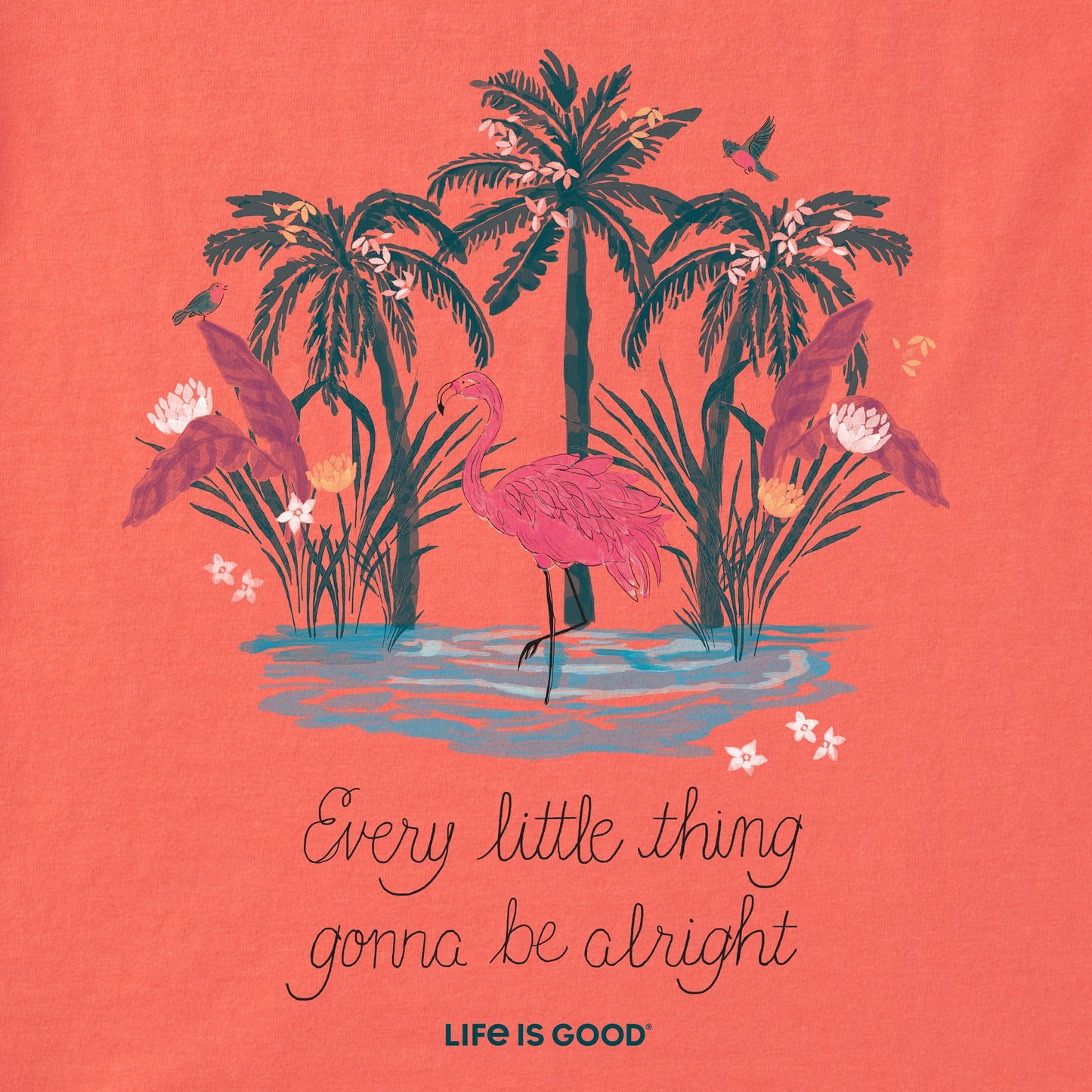 Women's Every Little Thing Flamingo Crusher Tank