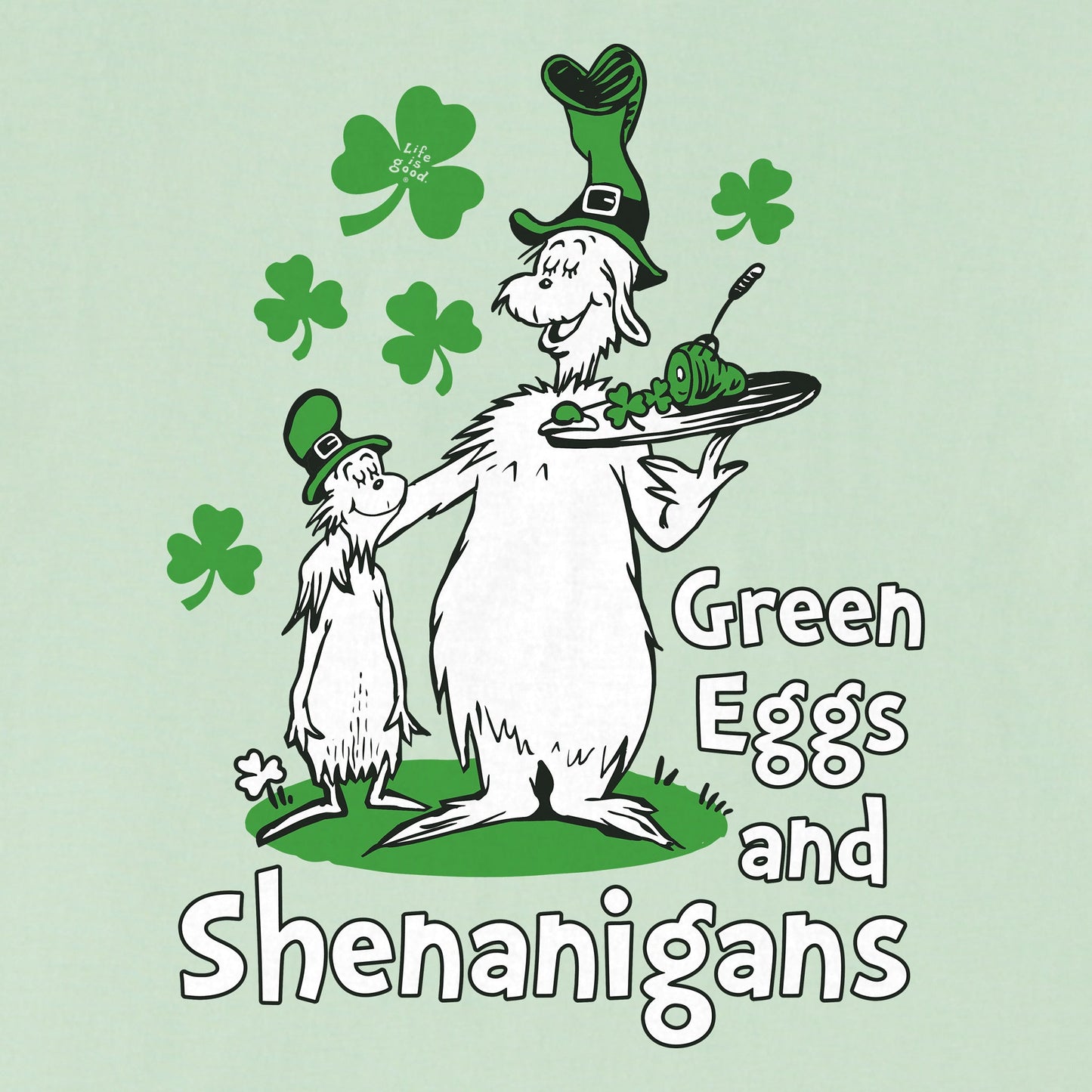 Women's Green Eggs and Shenanigans Short Sleeve Crusher Tee