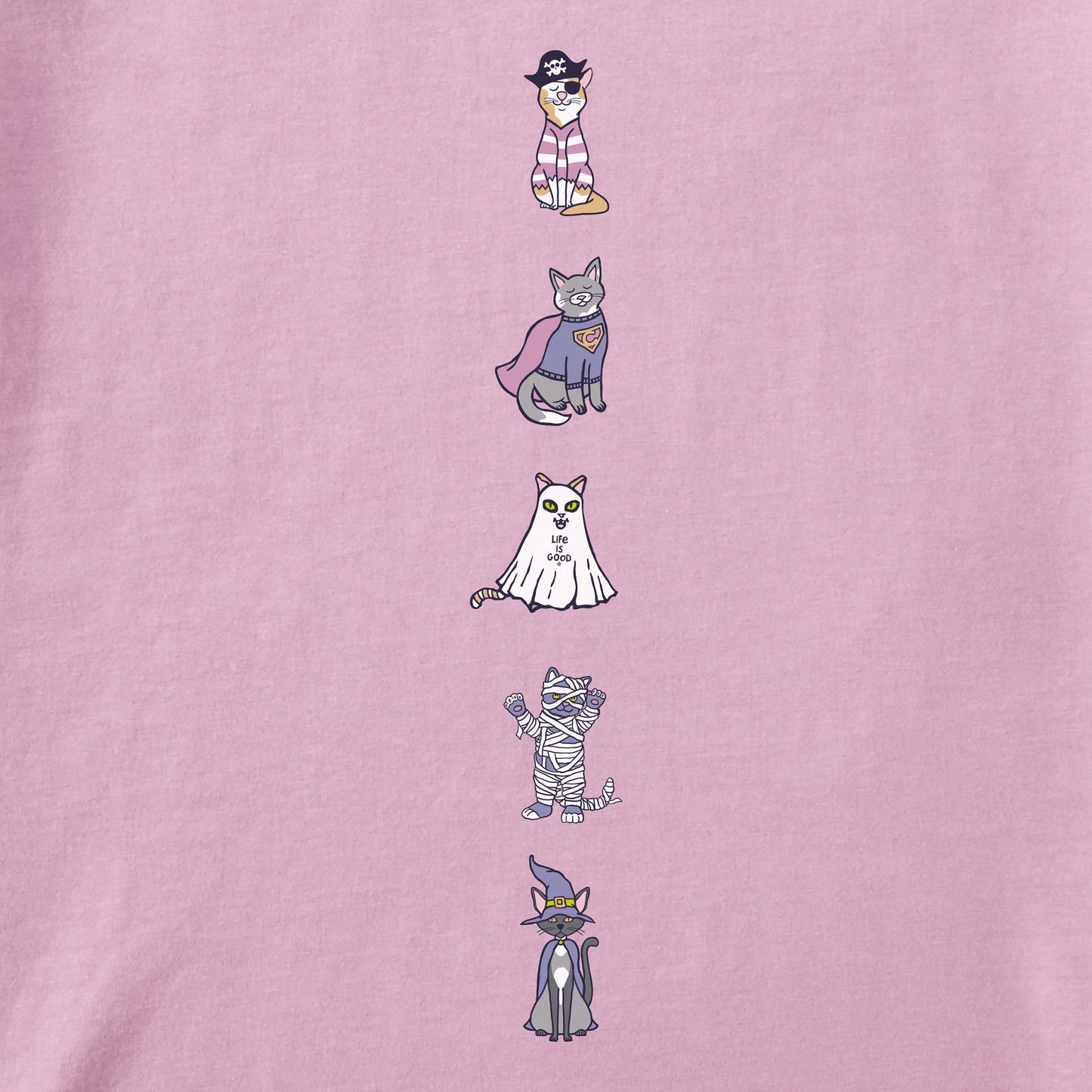 Kids Boo Crew Cats Long Sleeve Crusher Tee