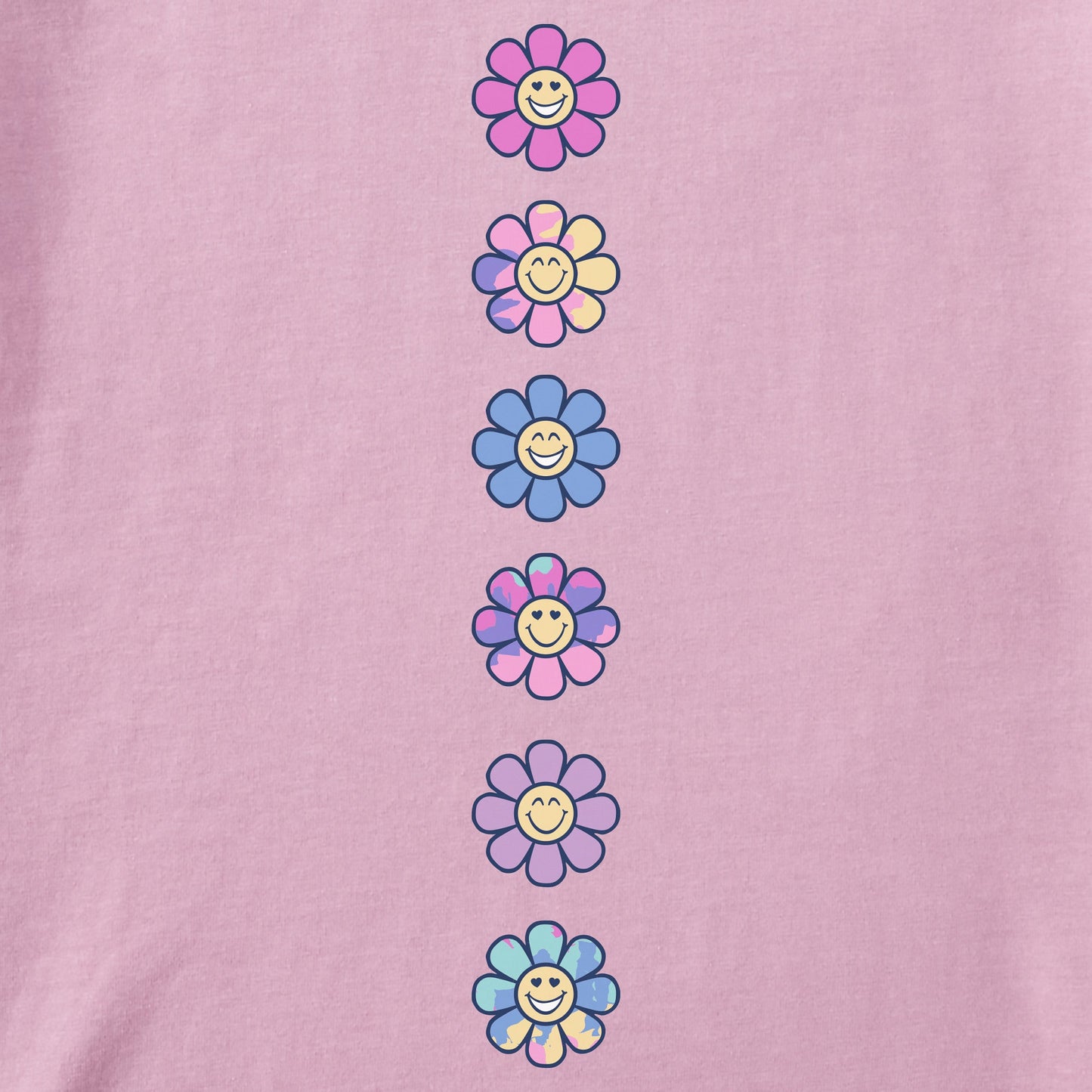 Toddler Flower Power Daisies Long Sleeve Crusher Tee