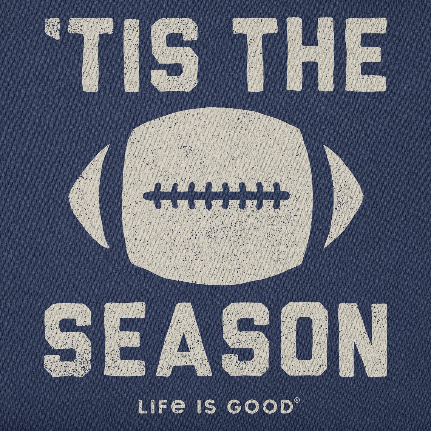 Men's Tis The Football Season Short Sleeve Crusher Tee