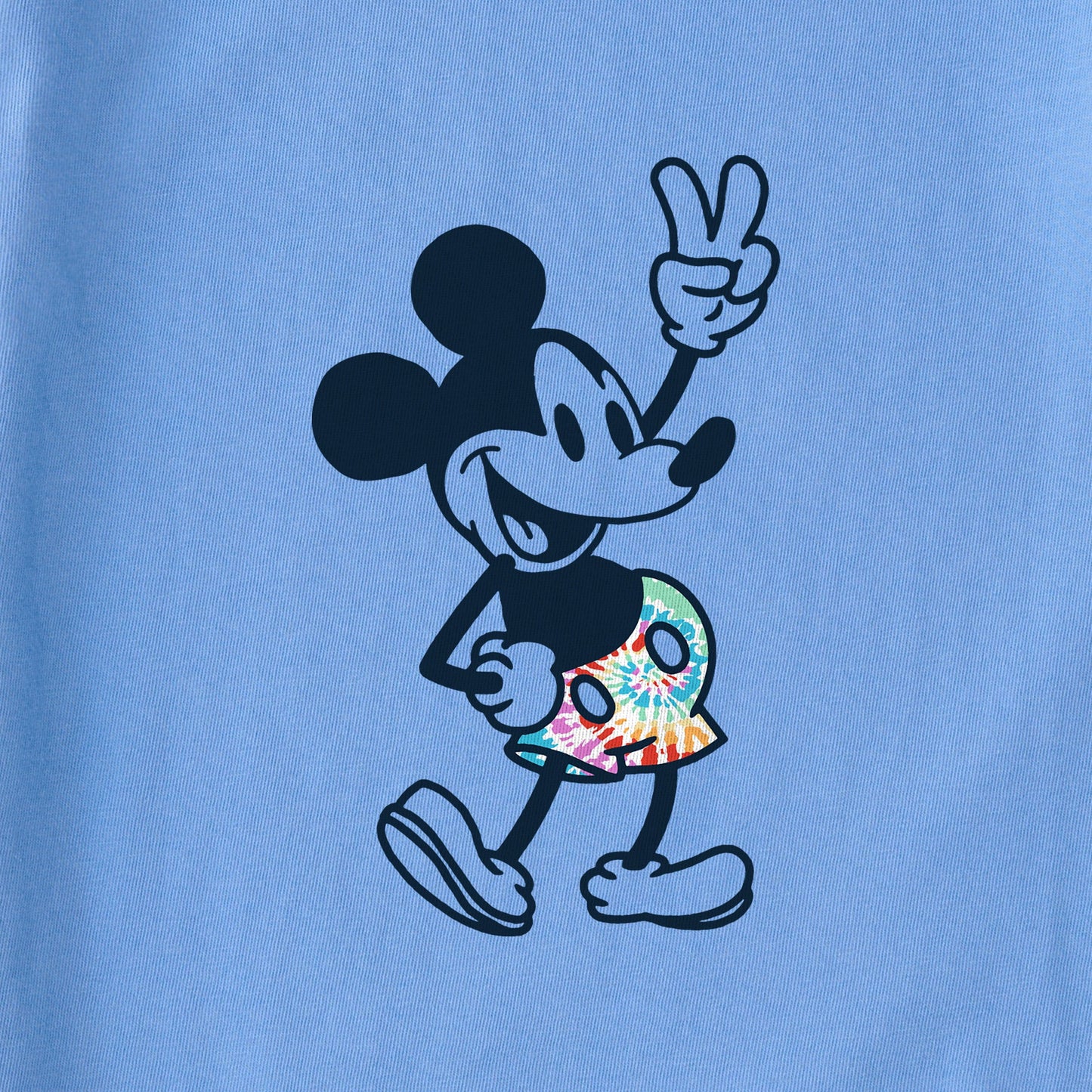 Kids Steamboat Willie Peace Mini Tie Dye Short Sleeve Crusher Tee