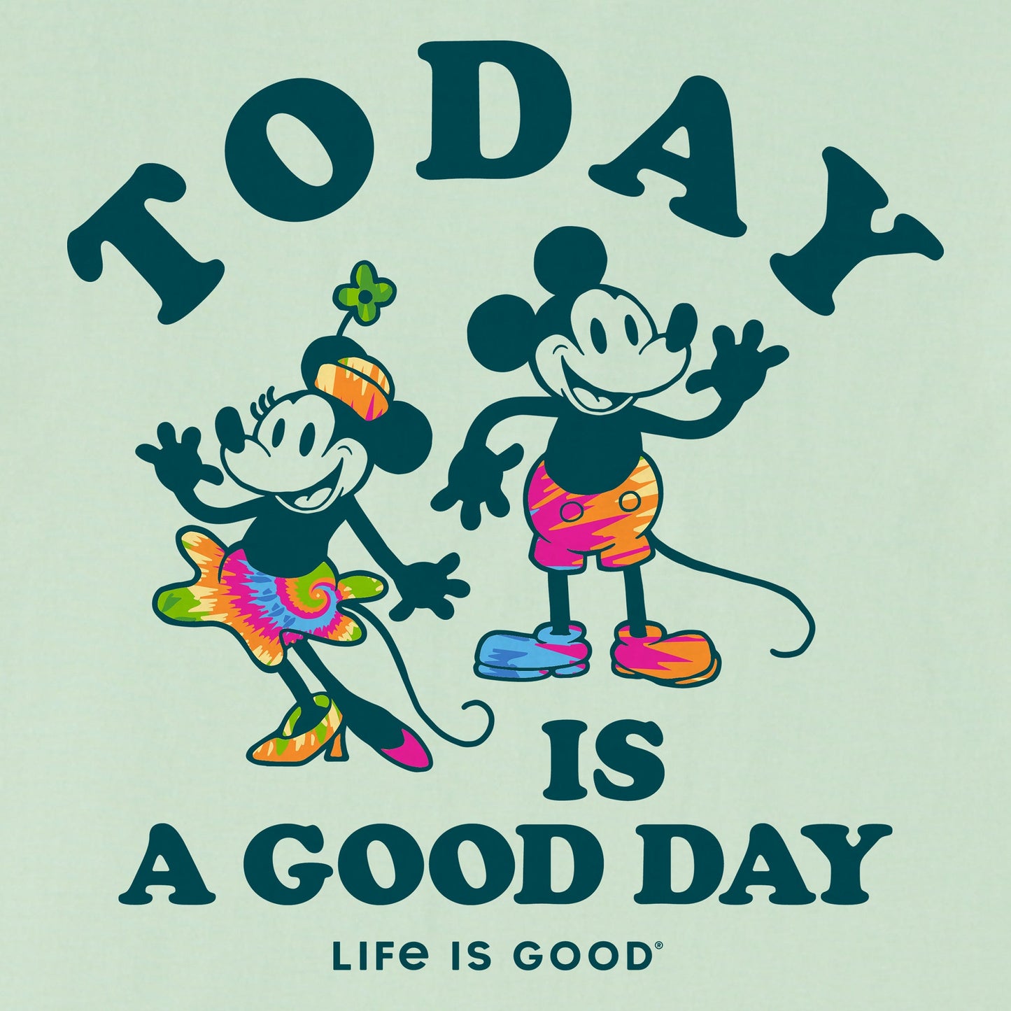 Kids Willie and Lady Good Day Tie Dye Short Sleeve Crusher Tee