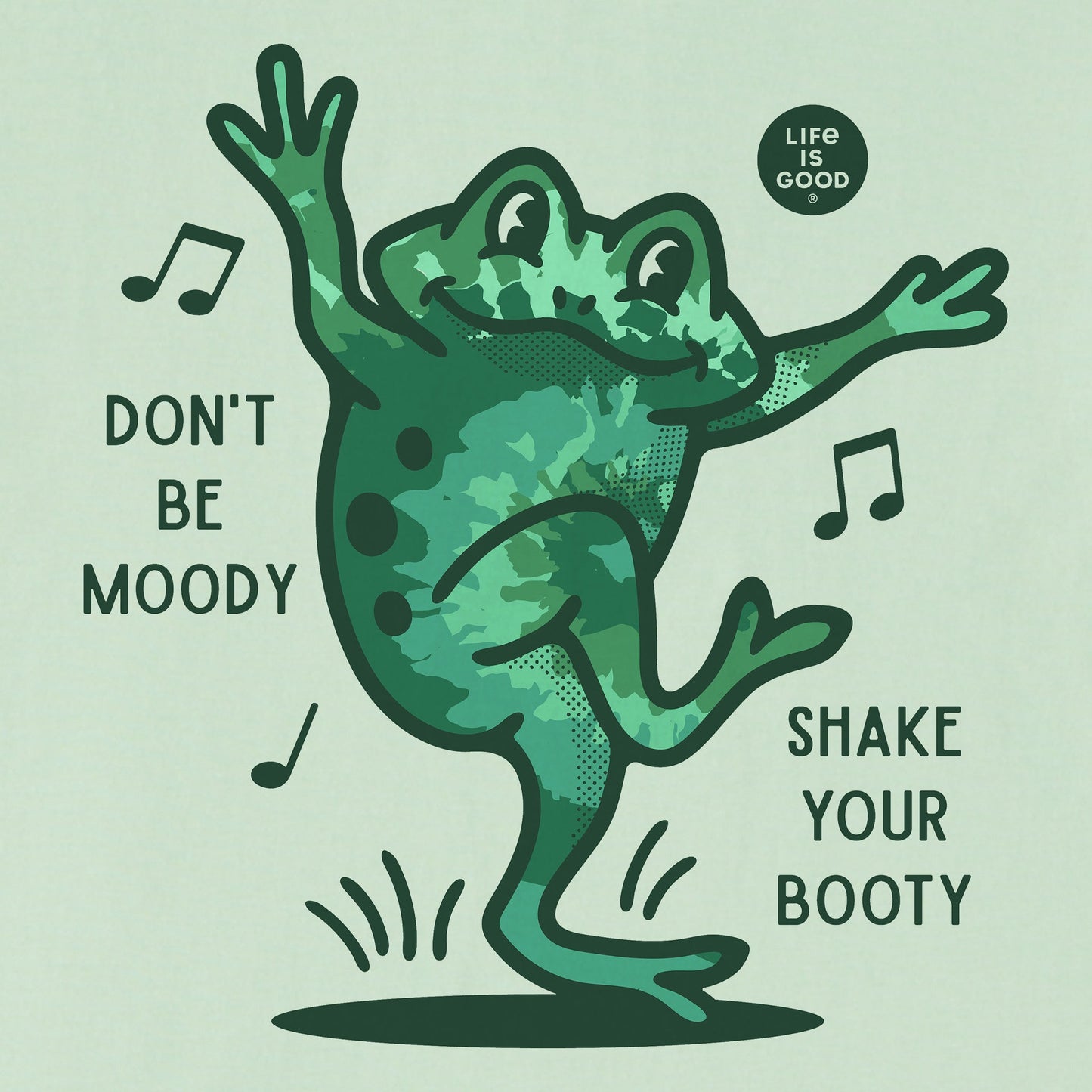 Women's Shake Your Booty Frog Tie Dye Short Sleeve Crusher Tee