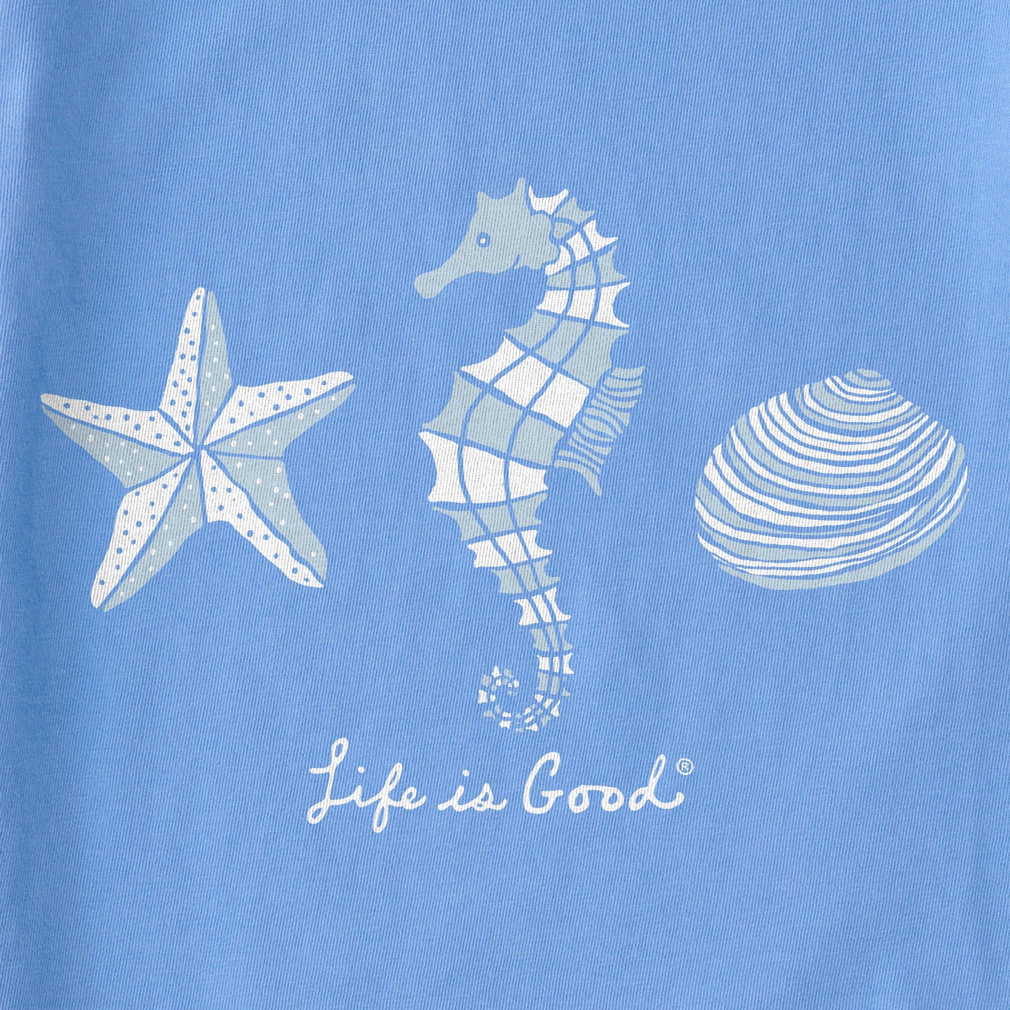 Women's Star, Sea, Shell Short Sleeve Vee