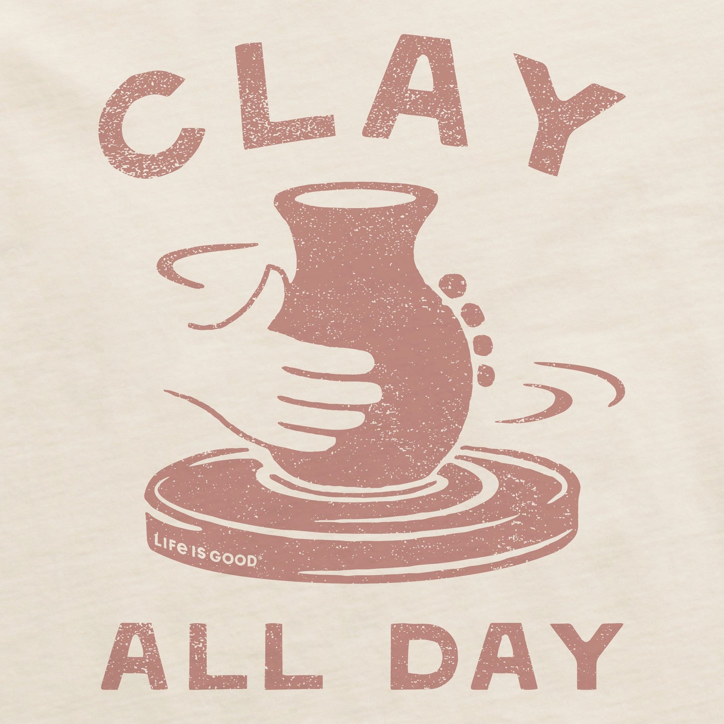 Women's Clay All Day Pottery Short Sleeve Crusher Tee