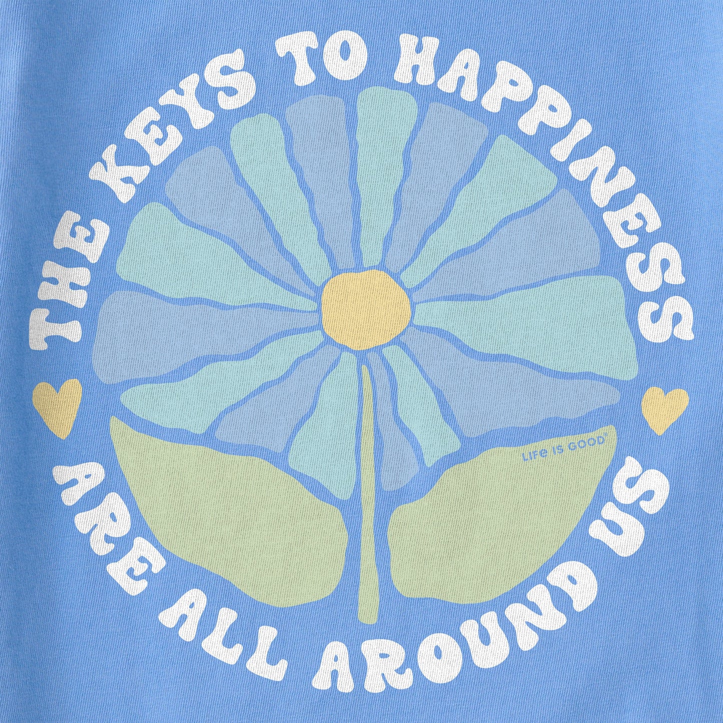 Kids The Keys to Happiness Are All Around Us Short Sleeve Crusher Tee