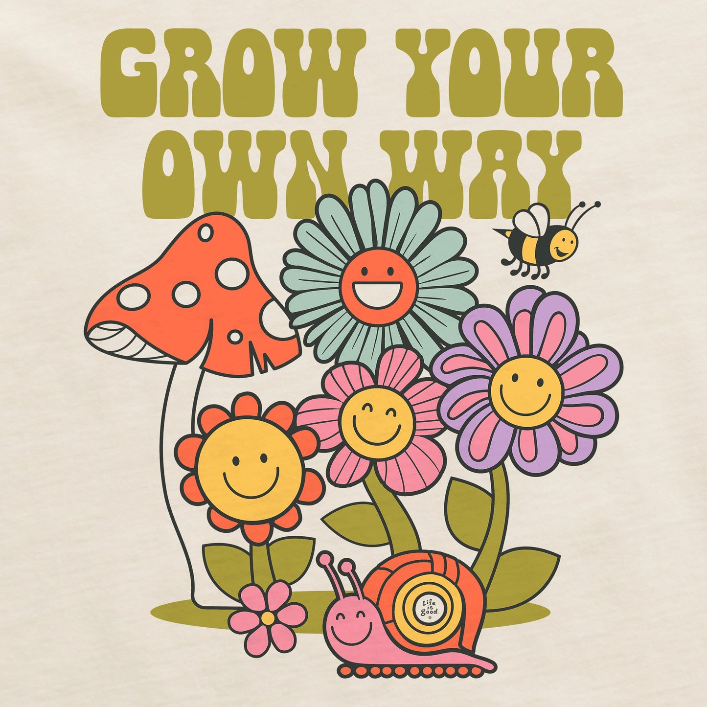 Women's Grow Your Own Way Garden Short Sleeve Crusher Boxy Tee