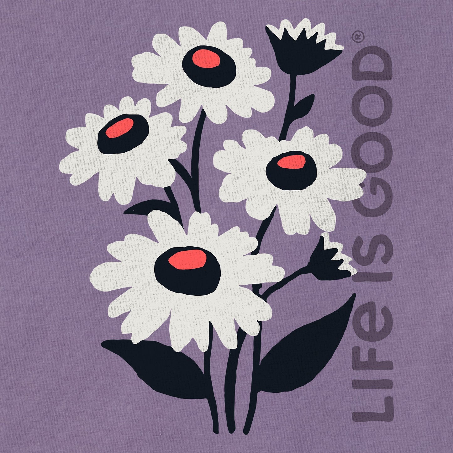 Women's Delightful Flowers Short Sleeve Crusher Boxy Tee