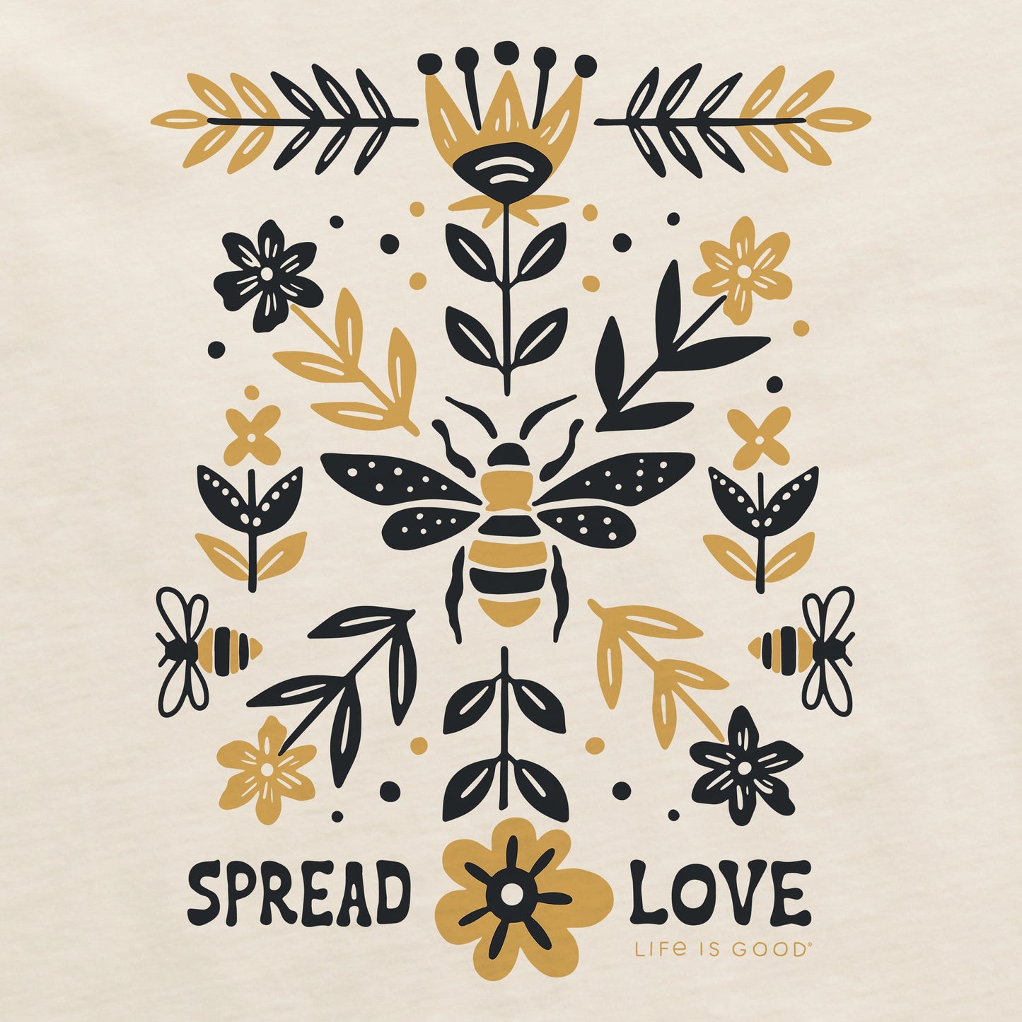Women's Spread Love Bee Medley Short Sleeve Crusher Boxy Tee