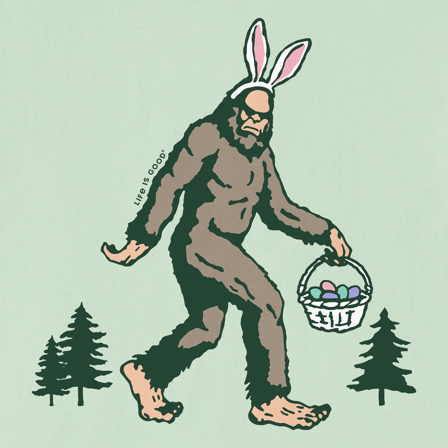 Kids Easter Bigfoot Short Sleeve Crusher Tee