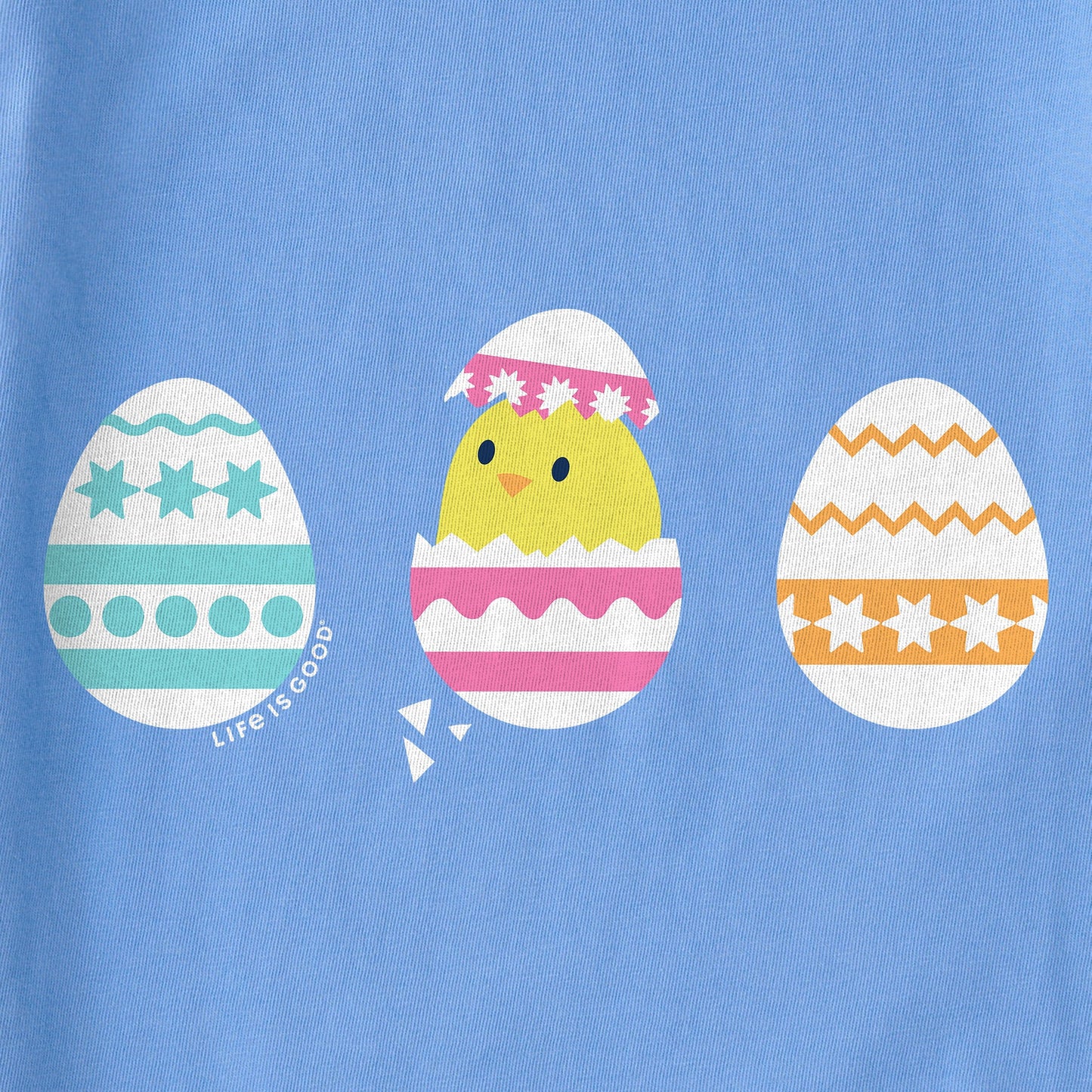 Kids Easter Egg Chick Short Sleeve Crusher Tee