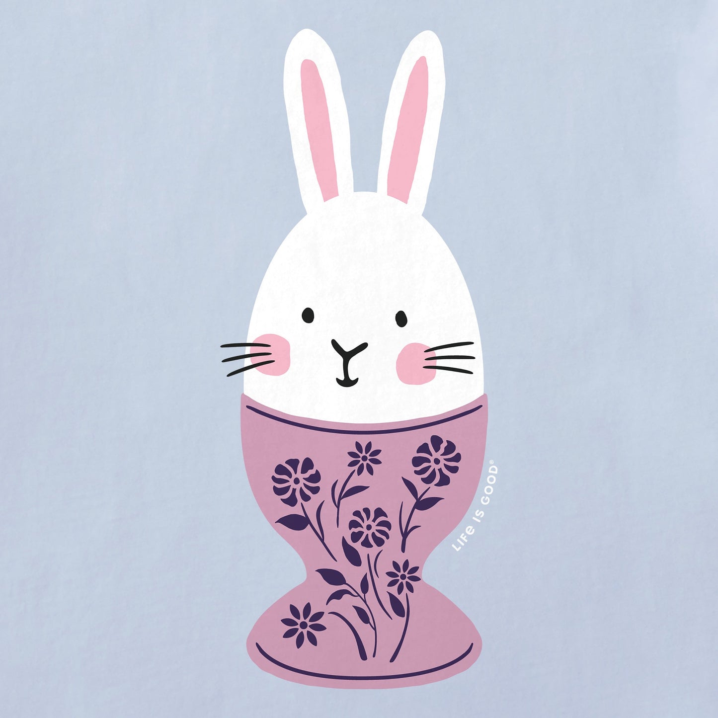 Women's Bunny Egg Cup Short Sleeve Crusher Tee