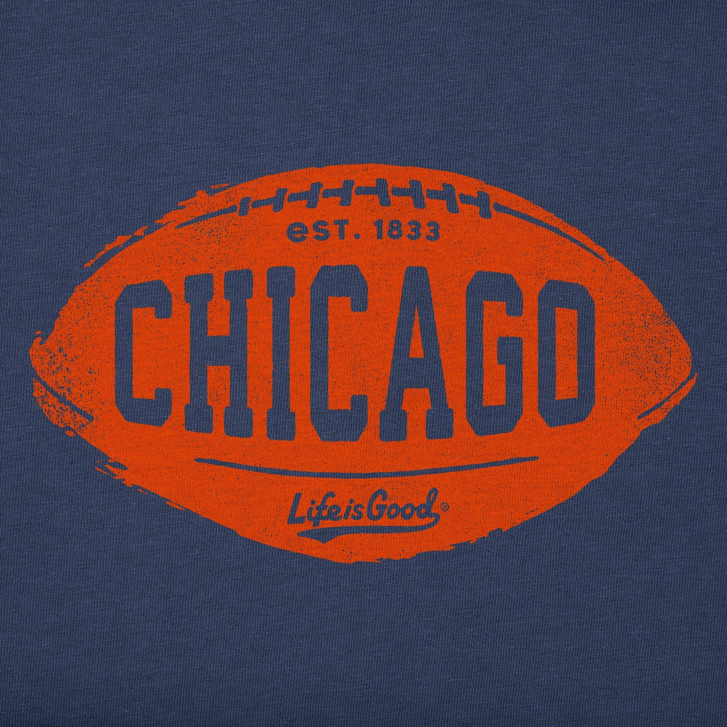 Men's Chicago Football Long Sleeve Crusher Tee