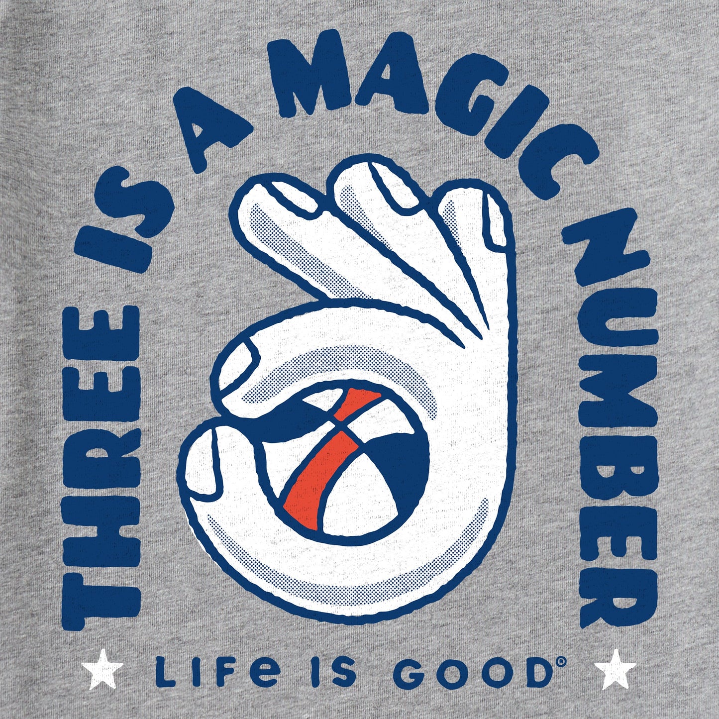 Kids Three is a Magic Number Short Sleeve Crusher Tee