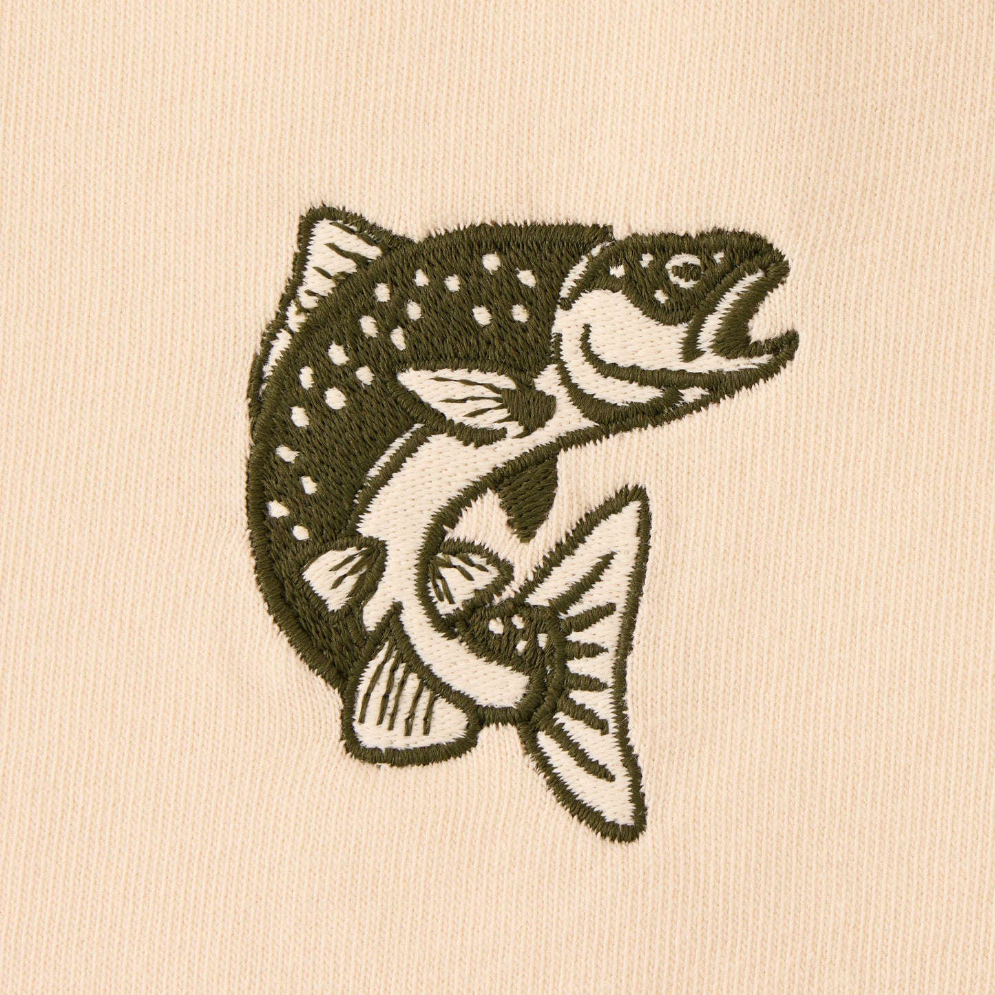 Men's Embroidered Jumping Fish Short Sleeve Crusher Tee