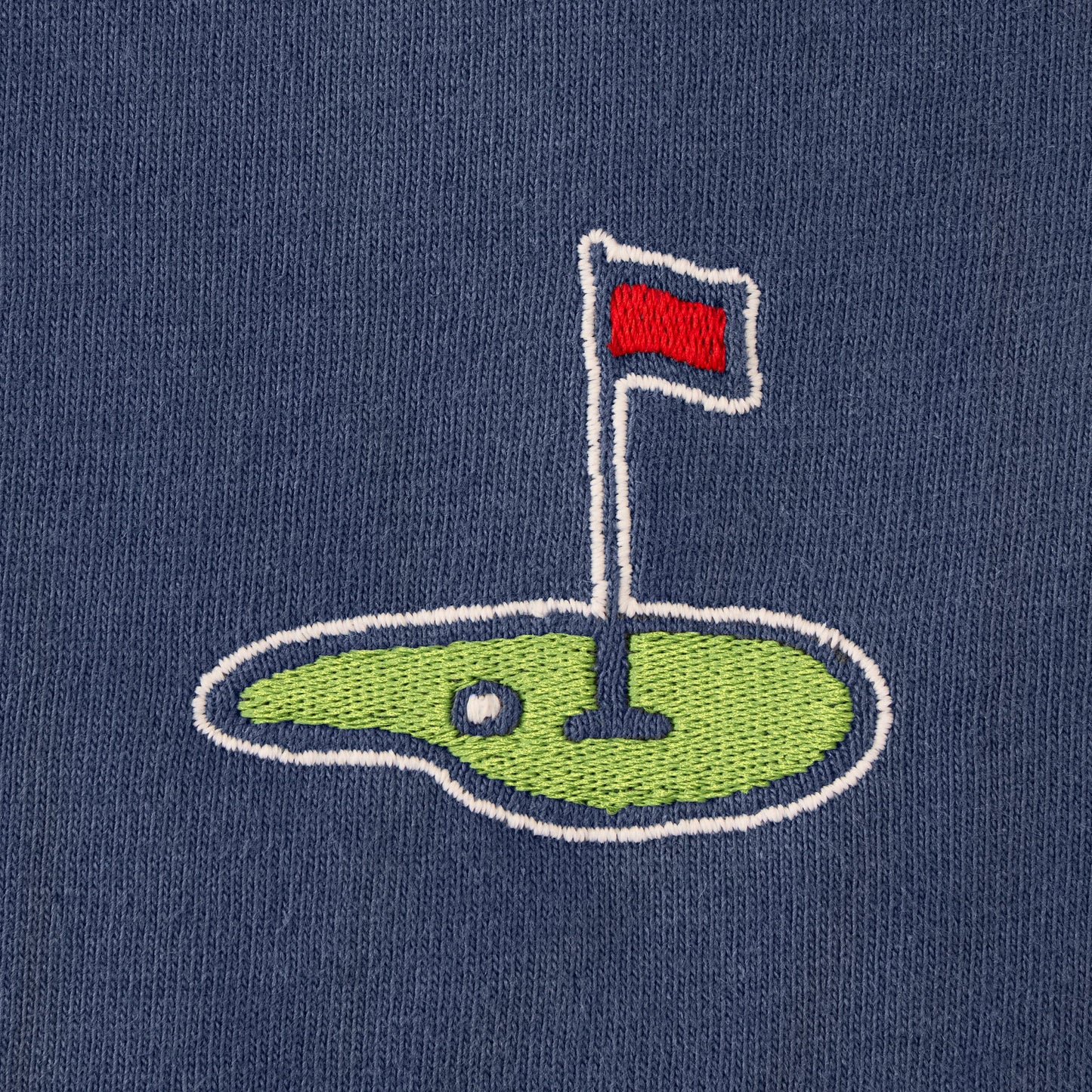 Men's Embroidered Golf Flag Long Sleeve Crusher Tee