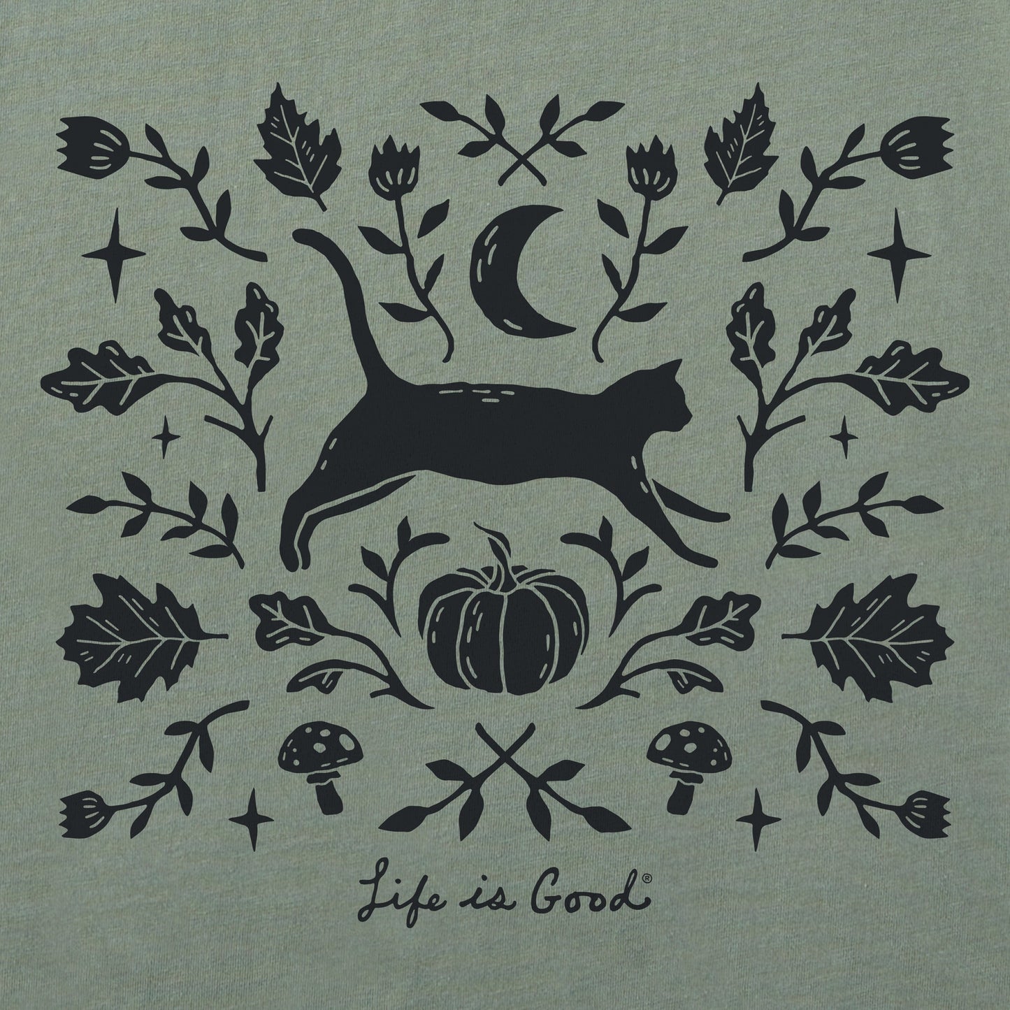 Women's Fall Foliage Cat Crusher Boxy Hoodie