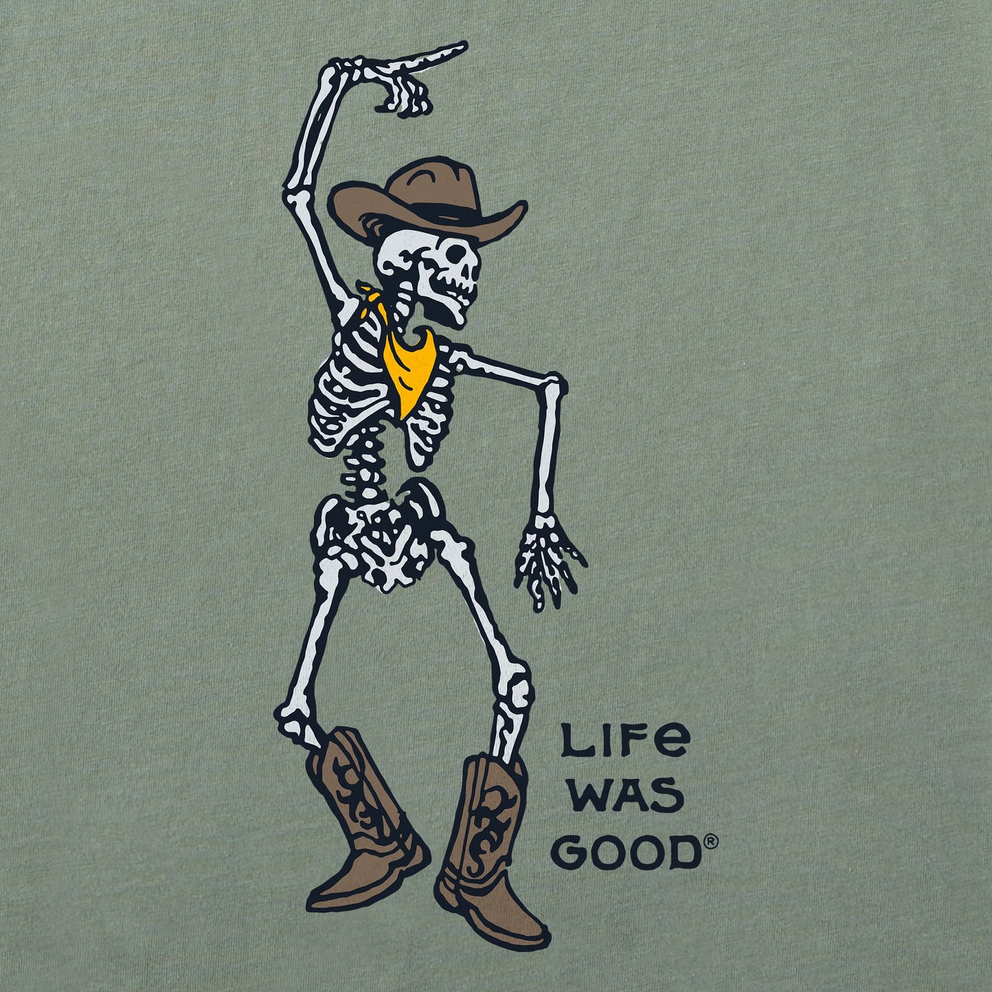 Women's Skeleton Cowboy Dance Crusher-LITE Shrunken Tee