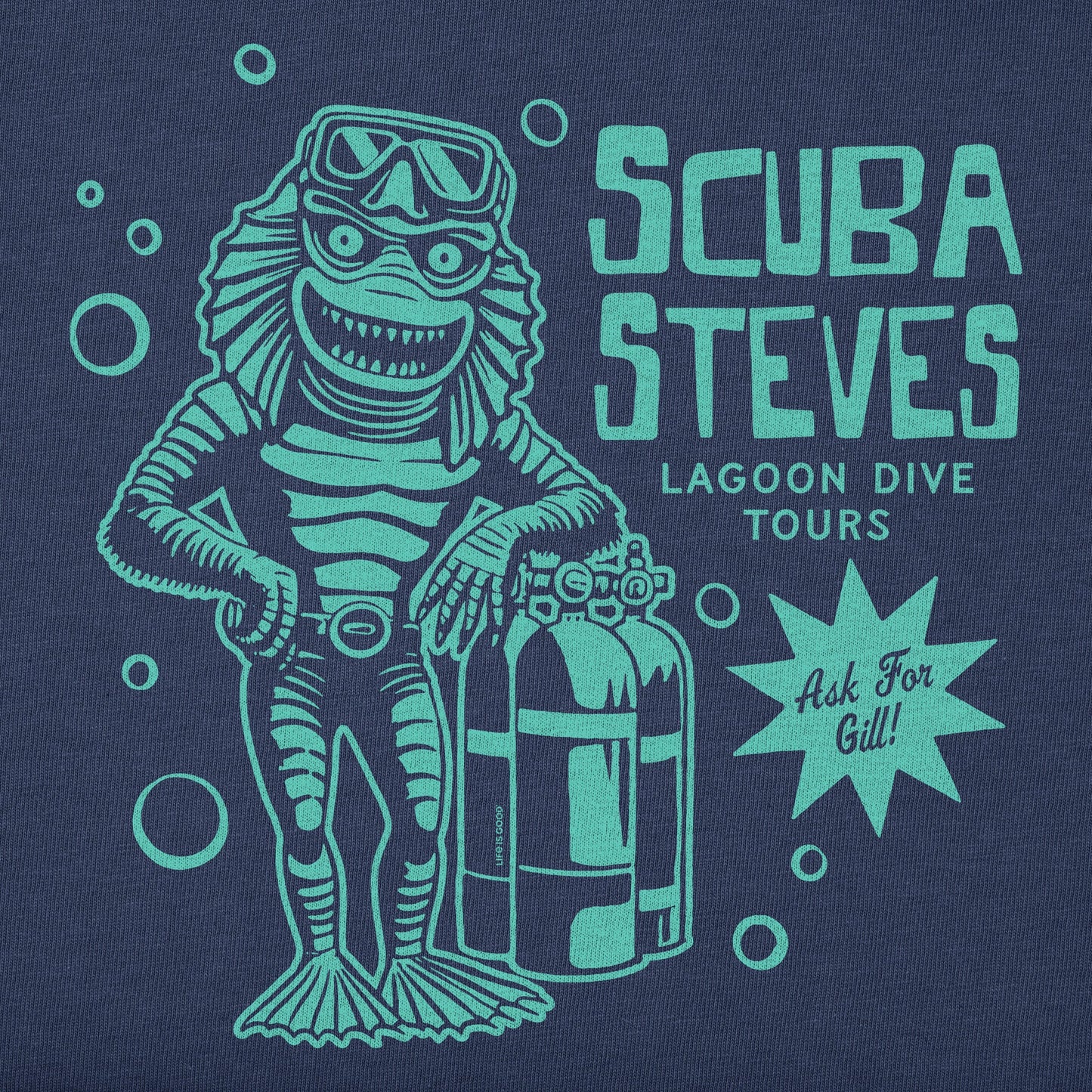 Women's Scuba Steve's Lagoon Dive Tours Short Sleeve Crusher Boxy Tee