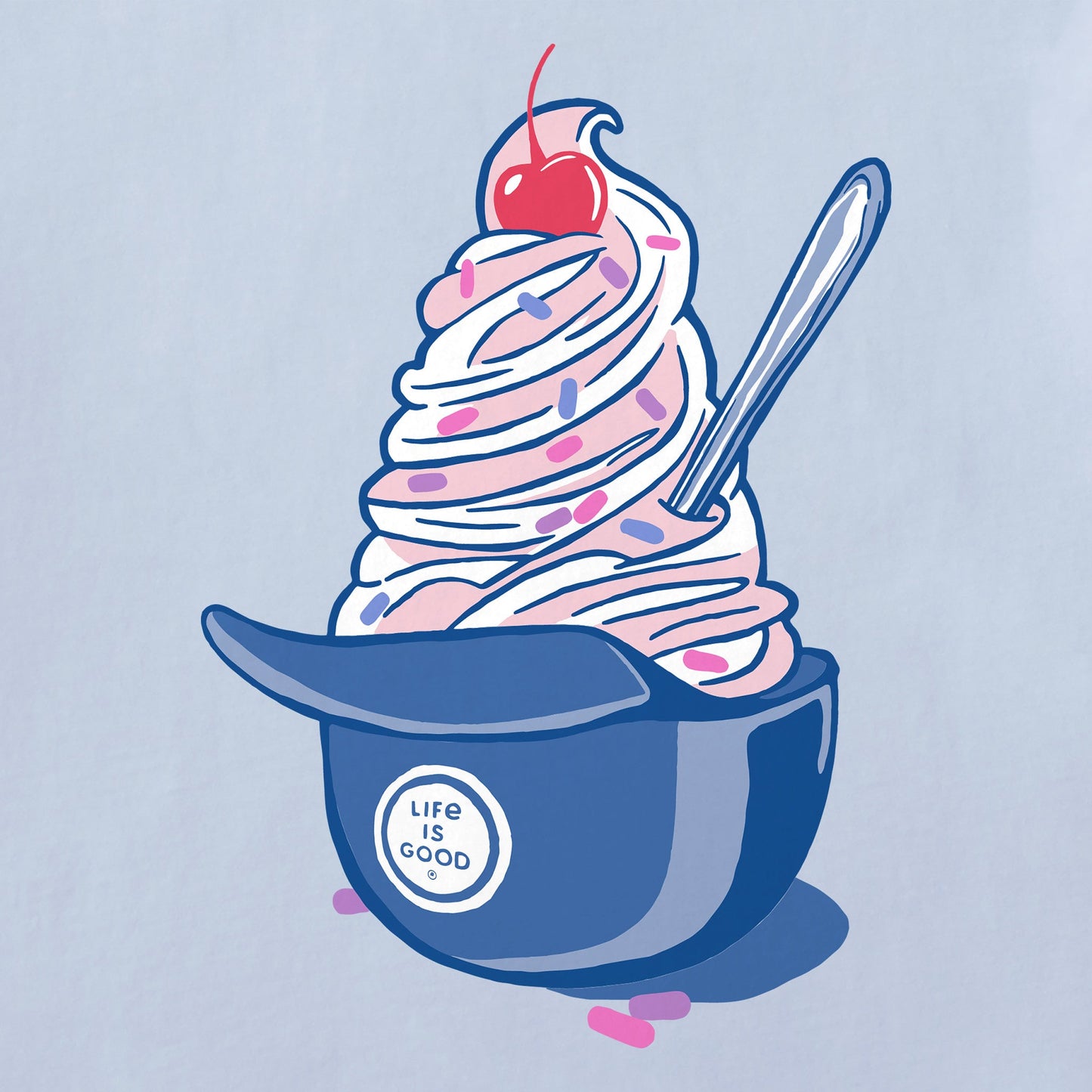 Women's Baseball Ice Cream Crusher-LITE Shrunken Tee